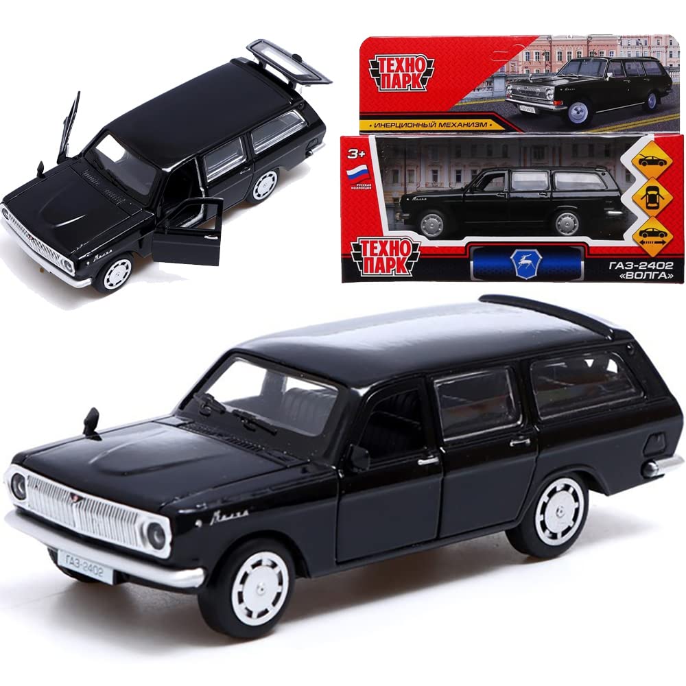 1/36 Scale Diecast Volga GAZ-2402 Station Wagon - Russian Soviet Classic Car Model - Collectible Pull Back Toy Car - Metal Die Cast Vintage Vehicle for Display, Gifts & Play
