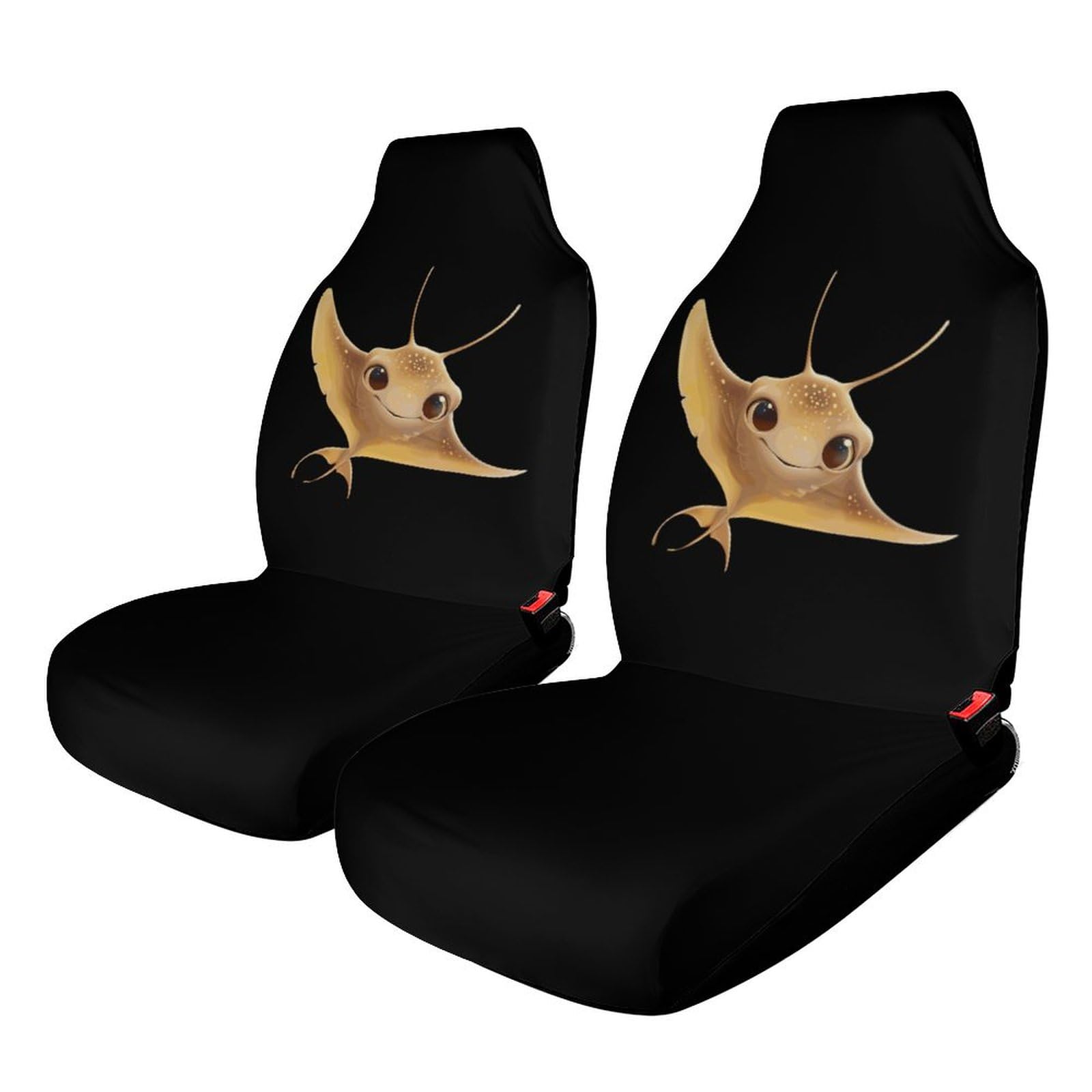 Universal Stingray Car Seat Covers - 2PCS Front Seat Protectors for Cars & Trucks | Waterproof Auto Interior Accessories | Perfect for Road Trips & Daily Commutes