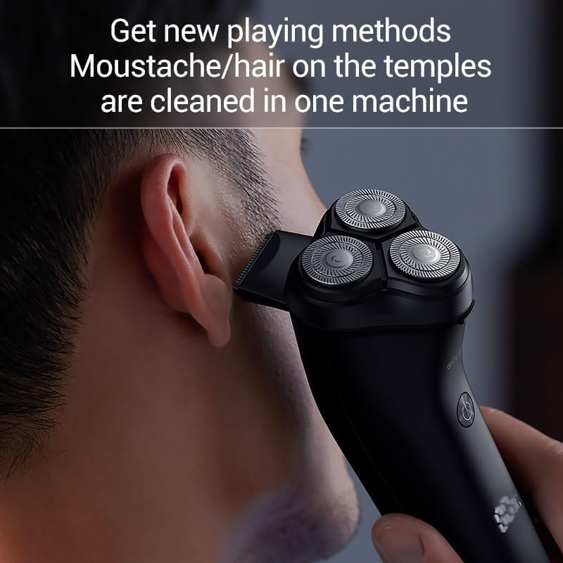 Best Rechargeable IPX7 Waterproof Electric Shaver for Men - Rotary Shaving Razor with LED Smart Screen - Perfect for Travel, Gym & Daily Grooming