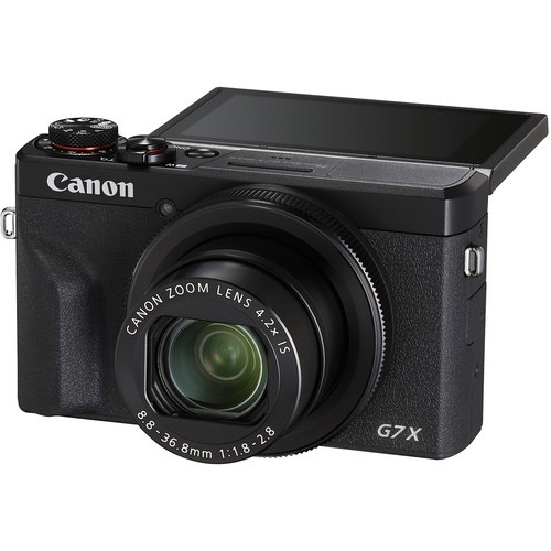 Canon PowerShot G7 X Mark III Digital Camera 20.1MP 4K Video Vlogging Camera with Flip Touch Screen & WiFi (Black) - Perfect for Travel, YouTube Vlogging & Photography