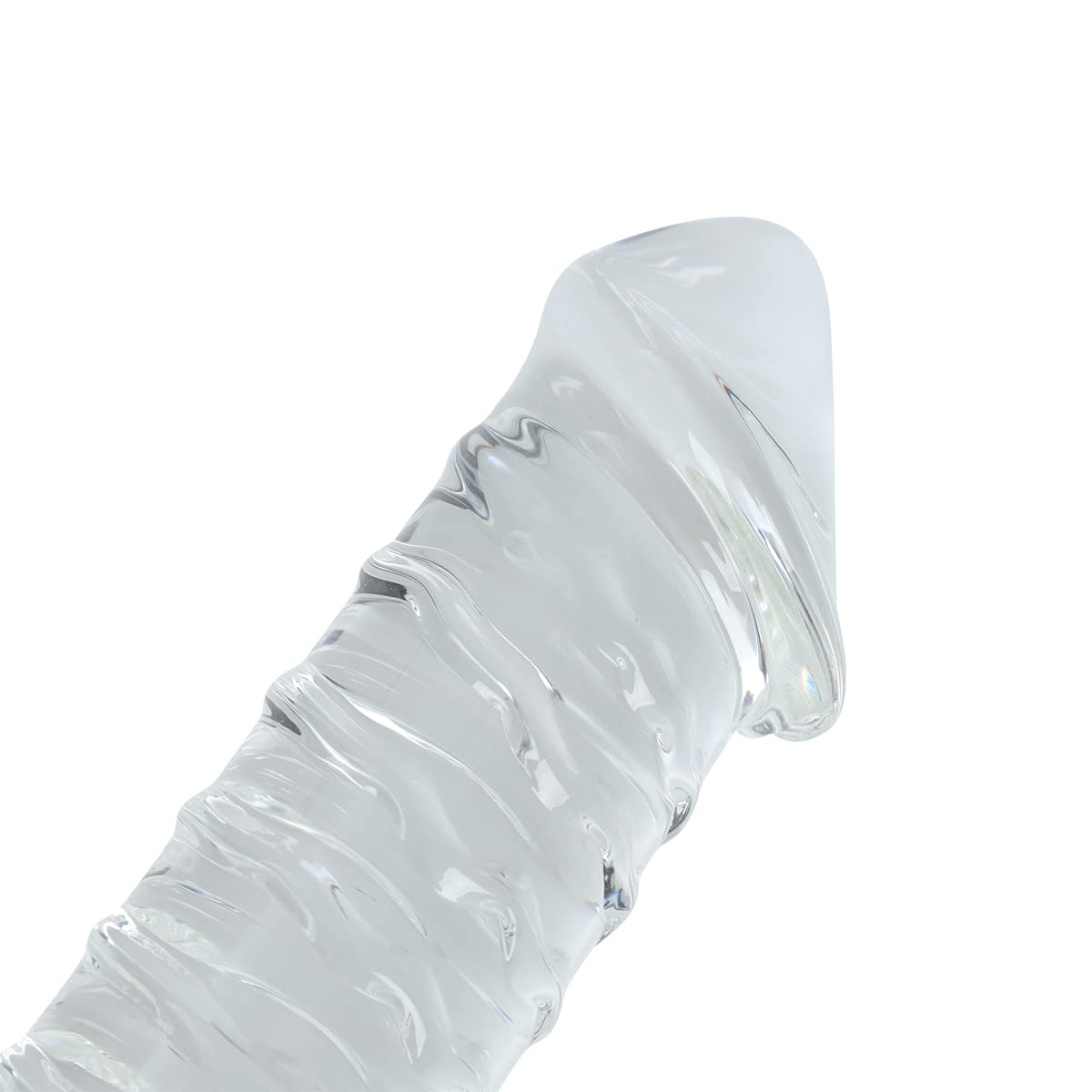 Premium Large Clear Glass Dildo - 8 Inch Crystal Penis Toy for Women & Couples - Body-Safe Smooth Surface for Solo Play & Partnered Pleasure - Perfect for Sensual Massage, Foreplay & Intimate Exploration