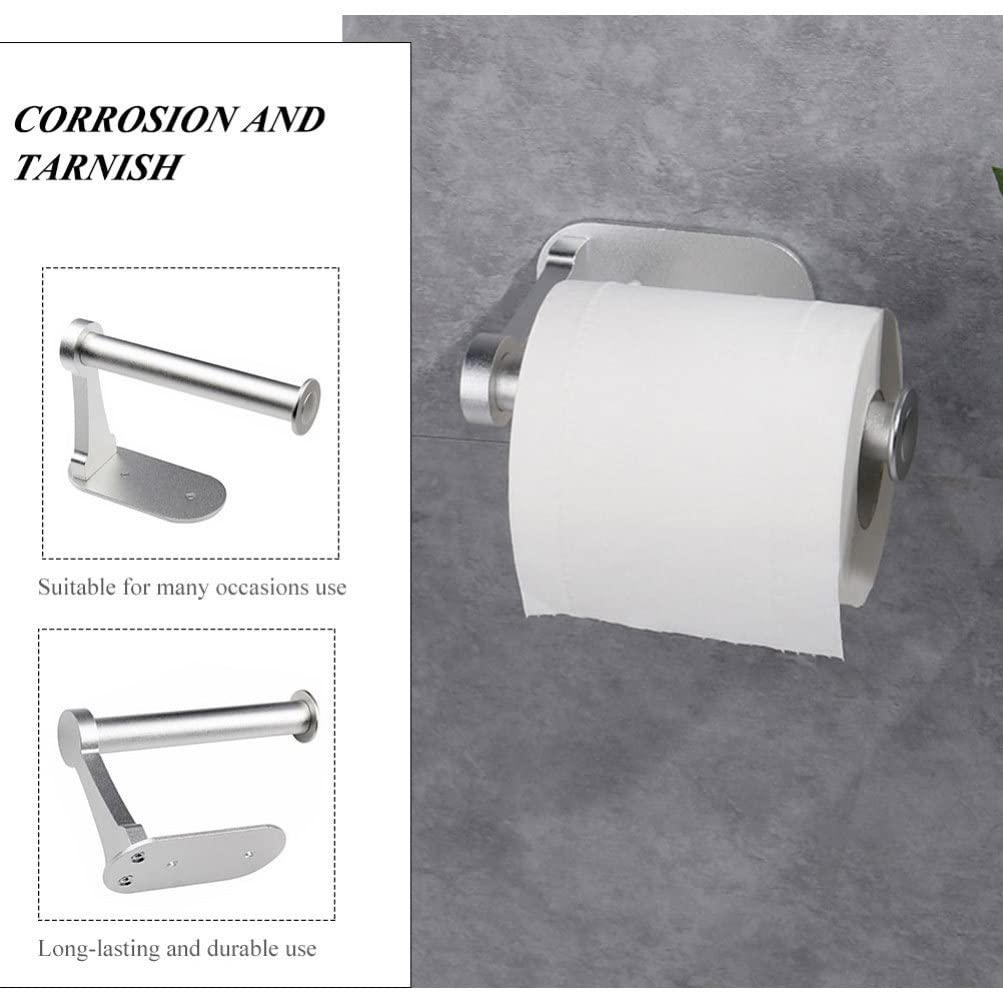 Wall Mounted Toilet Paper Holder - Under Cabinet Roll Dispenser, Aluminum Bathroom Tissue Holder for Space Saving & Stylish Decor - Perfect for Small Bathrooms, RVs & Apartments