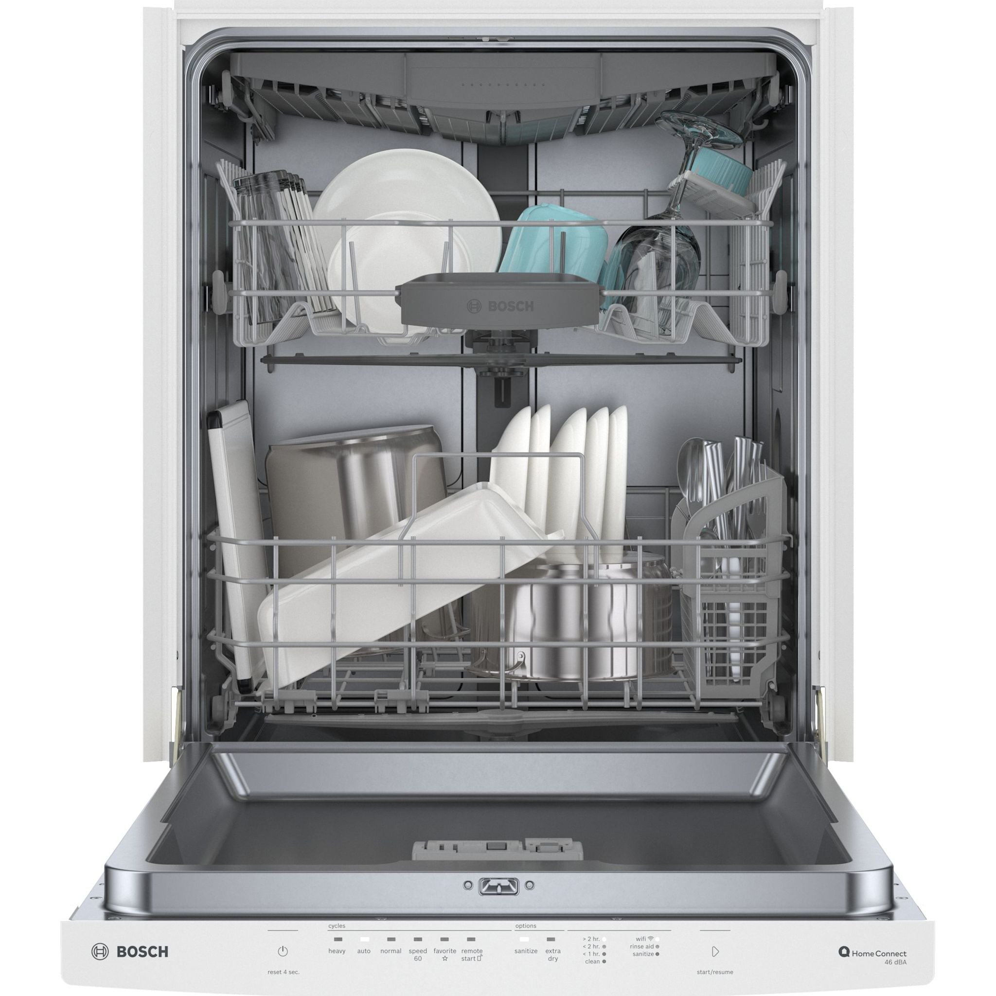 Bosch SHS53CM2N Built-in Dishwasher - 16 Place Settings, 5 Wash Programs, Energy Star Certified | Perfect for Small Kitchens & Apartments
