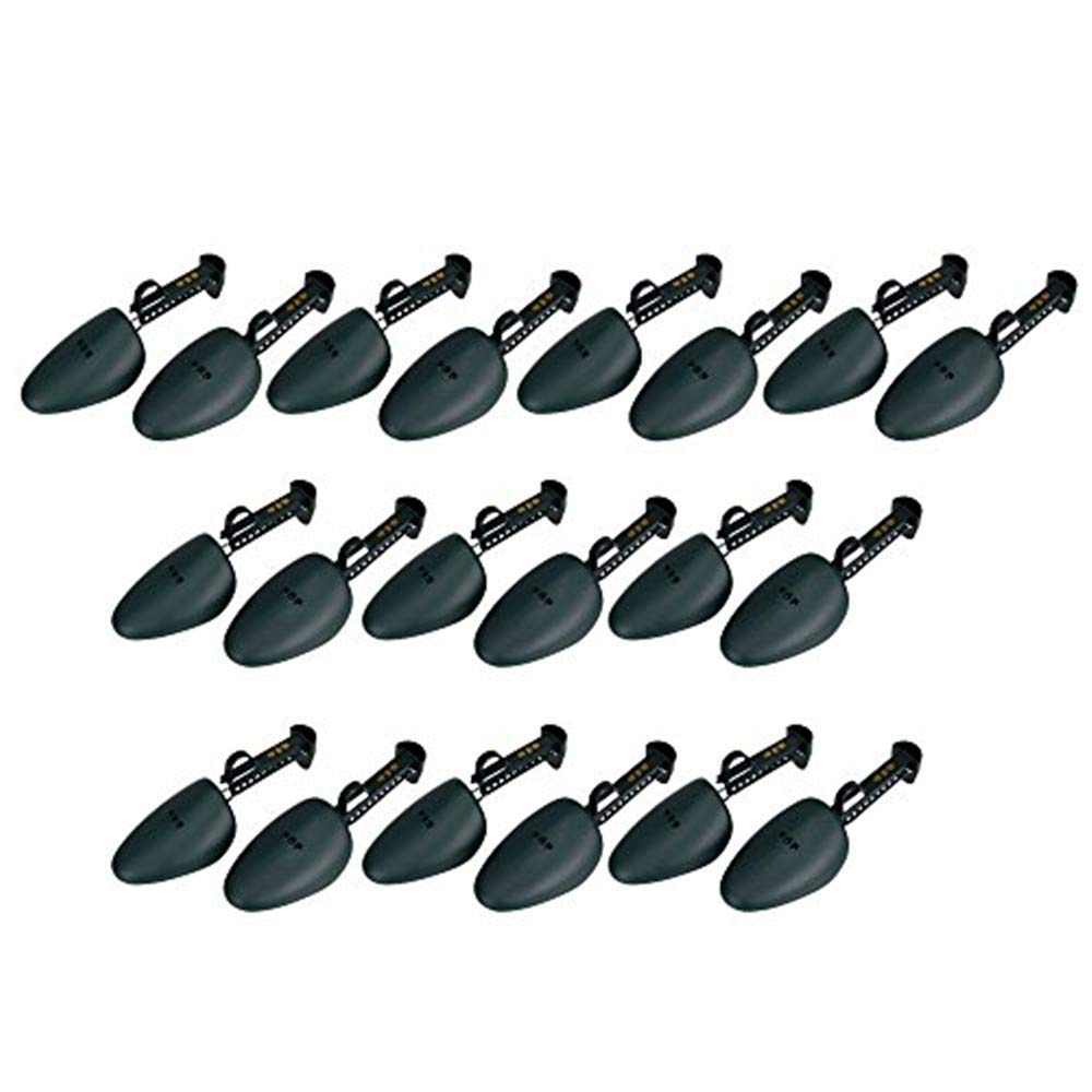 Adjustable Plastic Shoe Tree Stretchers for Men - Sneaker Shoe Care & Travel Organizer - Prevent Creases & Odor - Perfect for Dress Shoes, Sneakers & Boots (Home, Office & Travel Use)