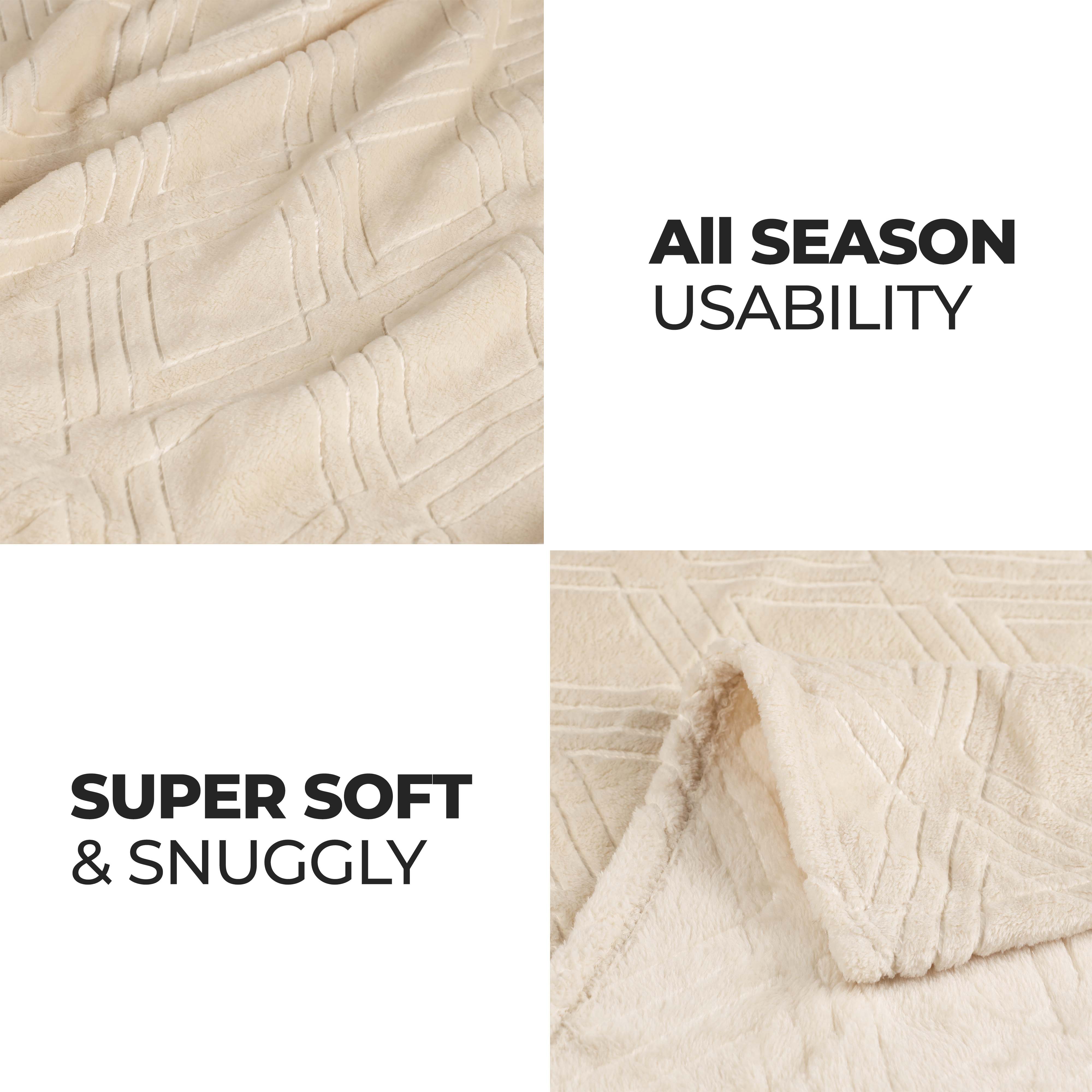 Premium Alaska Diamond Plush Fleece Blanket - Ultra Soft & Cozy Throw for Bed, Sofa, and Travel - Warm Winter Blanket for Home, Office, and Camping