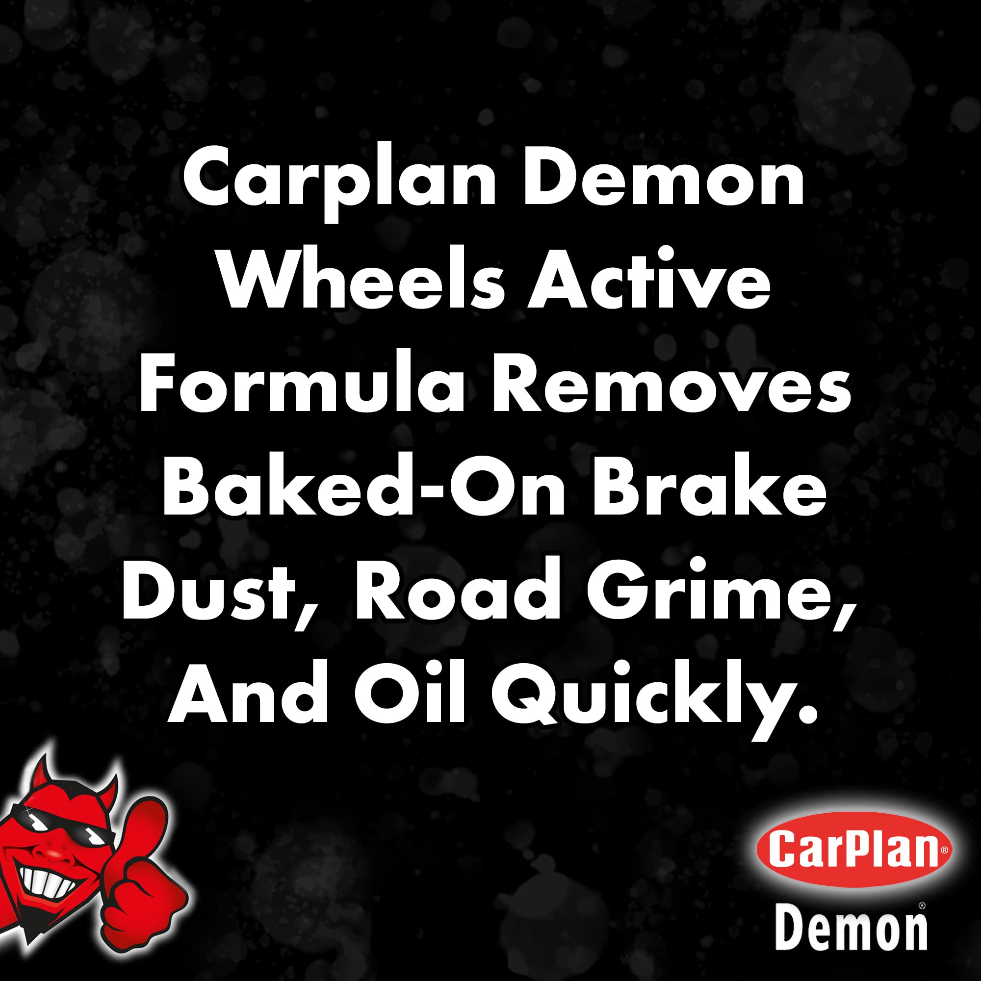 Demon Wheels 34 fl Oz (1L) Fast Wheel Cleaner - Heavy Duty Brake Dust Remover for Cars, Trucks & Motorcycles - Safe for Alloy, Chrome & Painted Wheels - Perfect for Auto Detailing & Car Wash