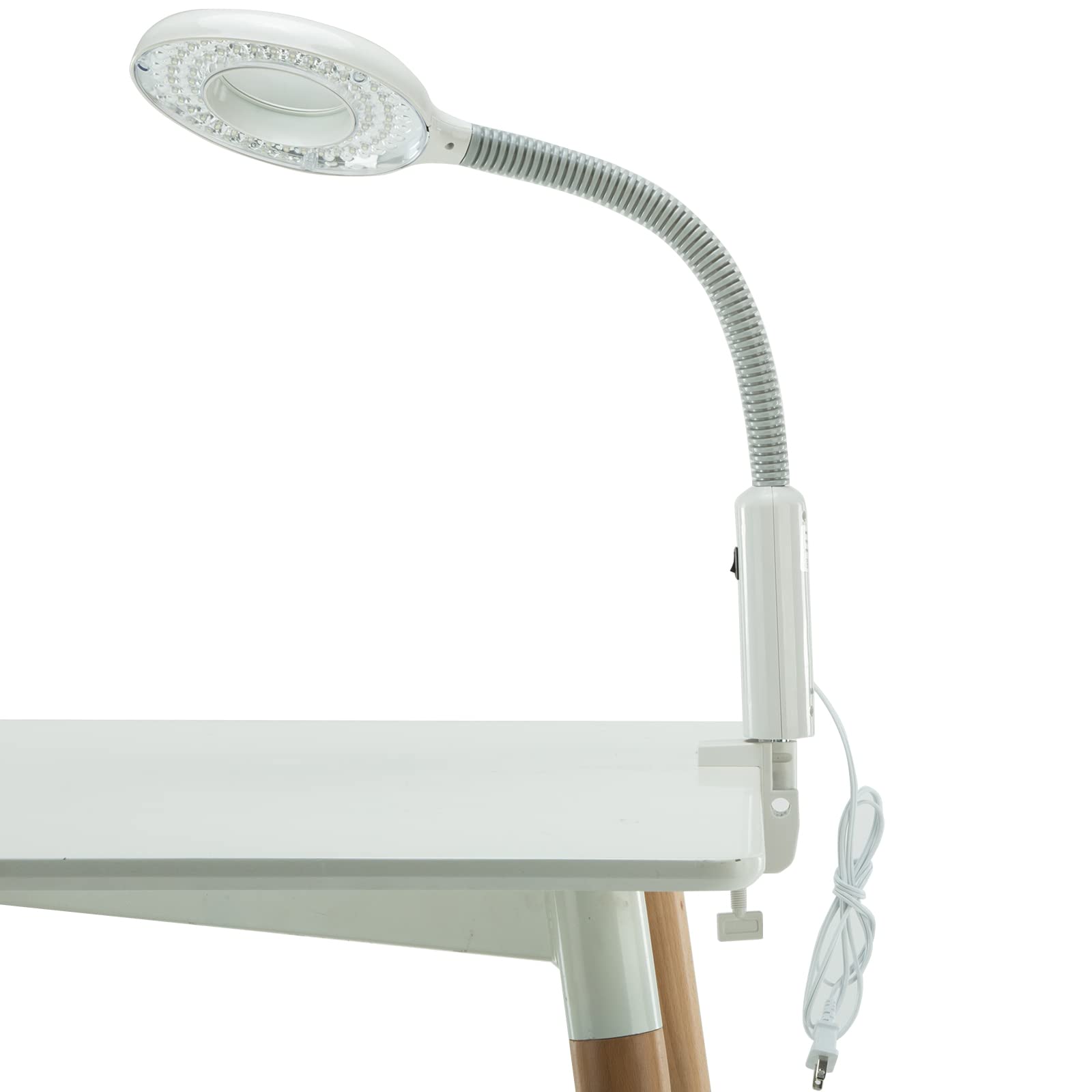 Professional 2-in-1 Facial Steamer with 5X LED Magnifying Lamp & Hot Ozone Function - Esthetician Grade Beauty Equipment for Home & Salon Use - Perfect for Deep Cleansing, Blackhead Removal & Skin Hydration