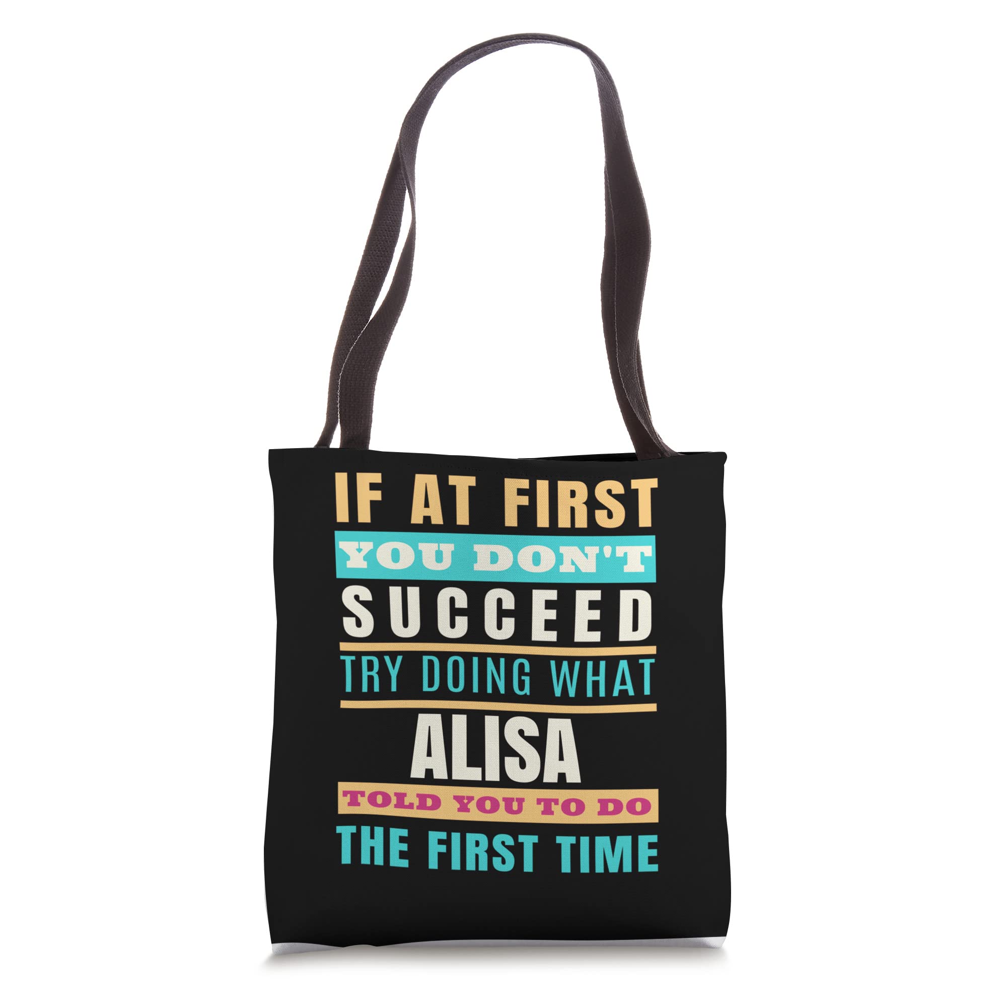 ALISA Personalized Name Shirt & First Name Tote Bag - Customized Gift for Women, Girls - Perfect for Birthdays, Mother's Day & Casual Outings