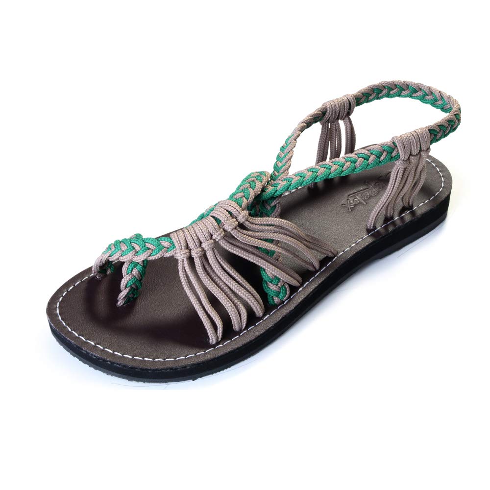 Everelax Women's Strappy Flat Sandals - Comfortable Beach Sandals for Summer, Walking & Casual Outfits | Perfect for Vacation, Poolside & Outdoor Activities