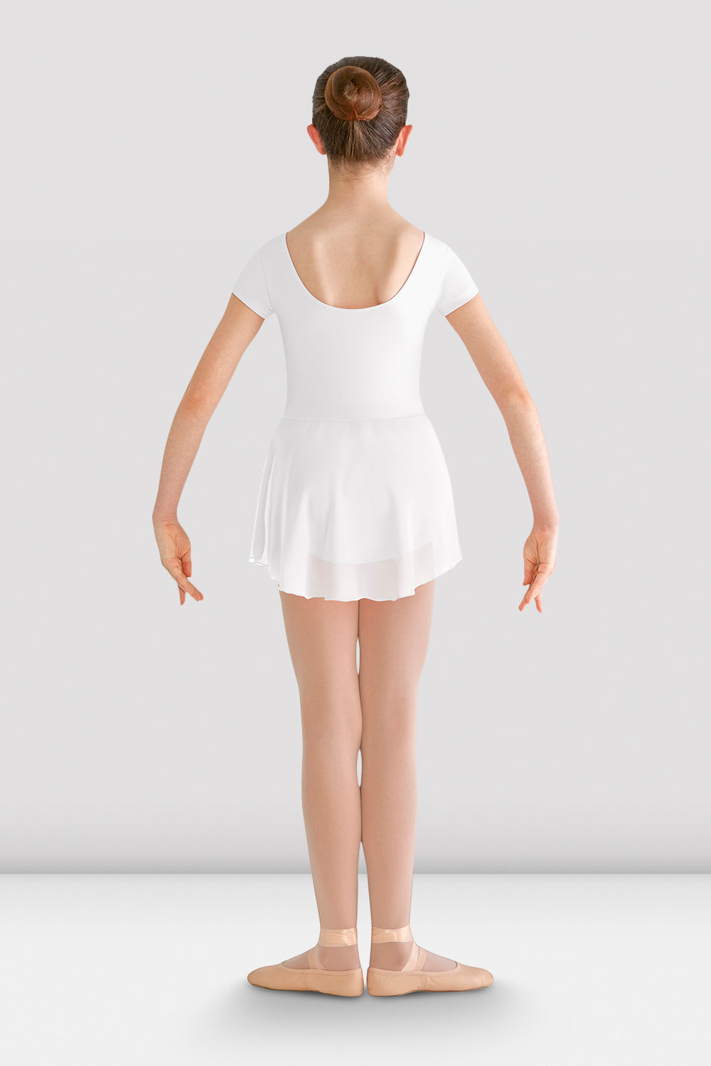 Girls Prisha Short Sleeve Skirted Leotard - Ballet Dance Gymnastics Leotard for Toddler & Kids - Perfect for Dance Class, Recital & Performance
