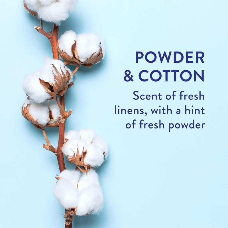 Natural Deodorant for Men & Women | Aluminum-Free with Baking Soda, Probiotics, Coconut Oil & Shea Butter | Powder & Cotton Scent | All-Day Freshness for Workouts, Office & Daily Use