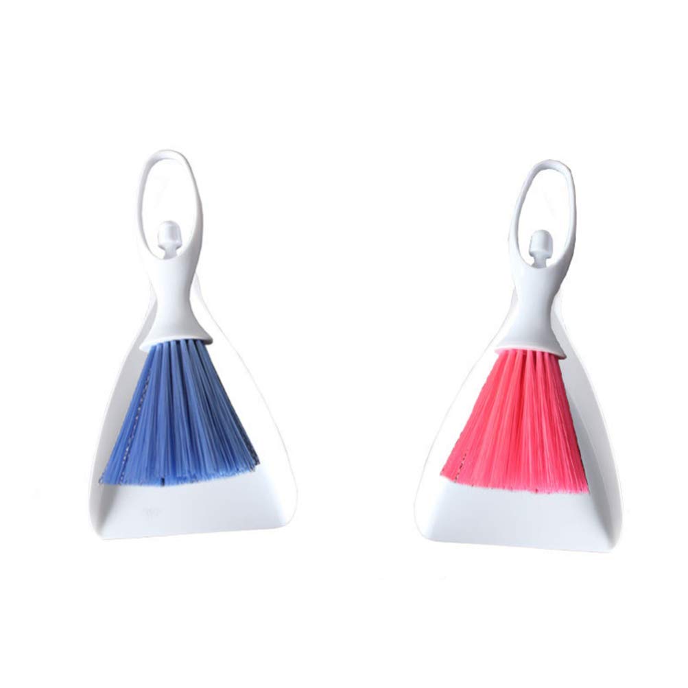 2 Sets Mini Broom and Dustpan Set - Cute Desktop Cleaning Tools for Home, Office & Keyboard Dusting | Portable Home Decor Accessories (Random Color) - Perfect for Small Space Cleaning, Computer Desk Maintenance & Gift Giving