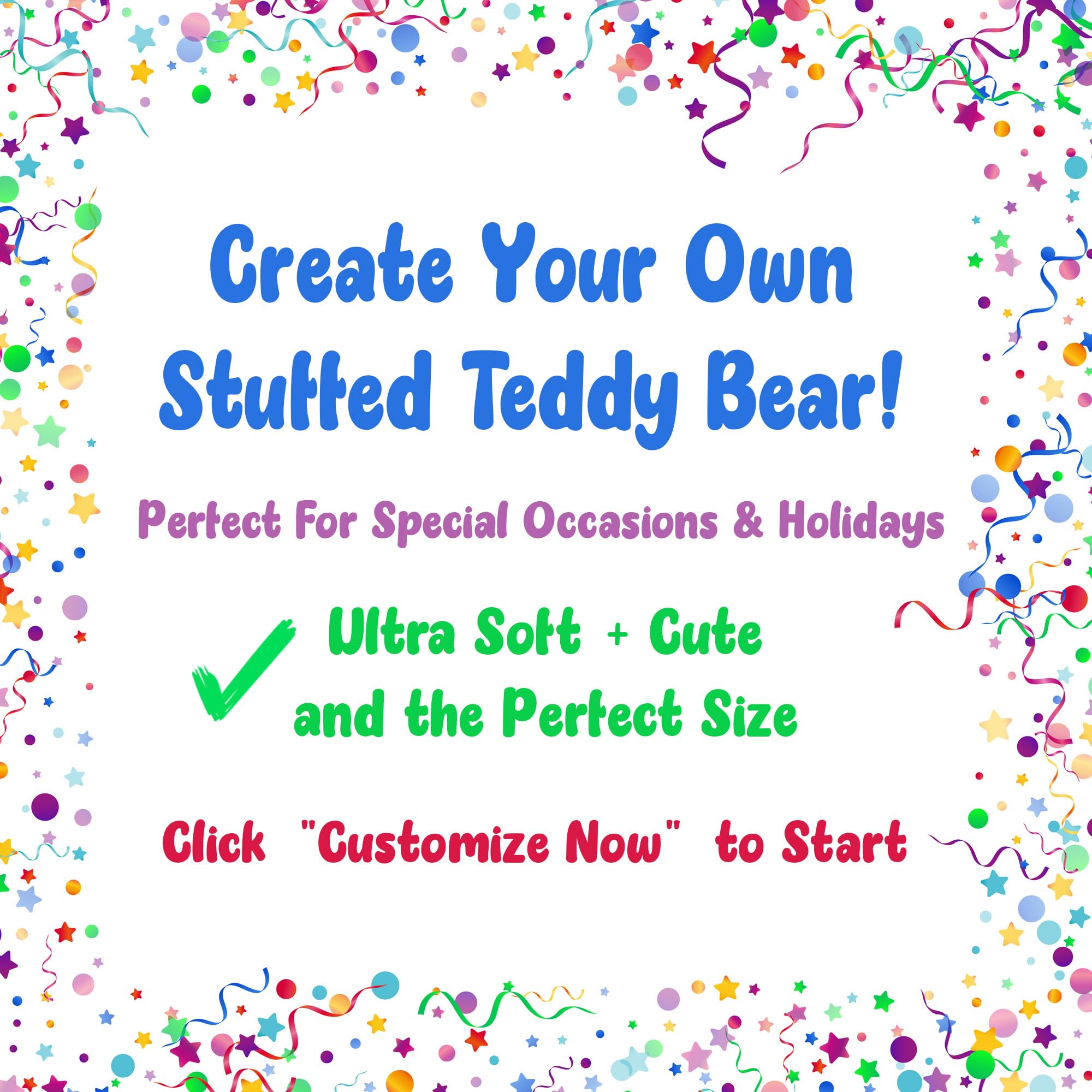 Custom Teddy Bear 8 Inch with Personalized Text - Brown Stuffed Animal in White Shirt | Unique Gift for Anniversary, Graduation, Christmas | Perfect for Couples, Kids & Special Occasions