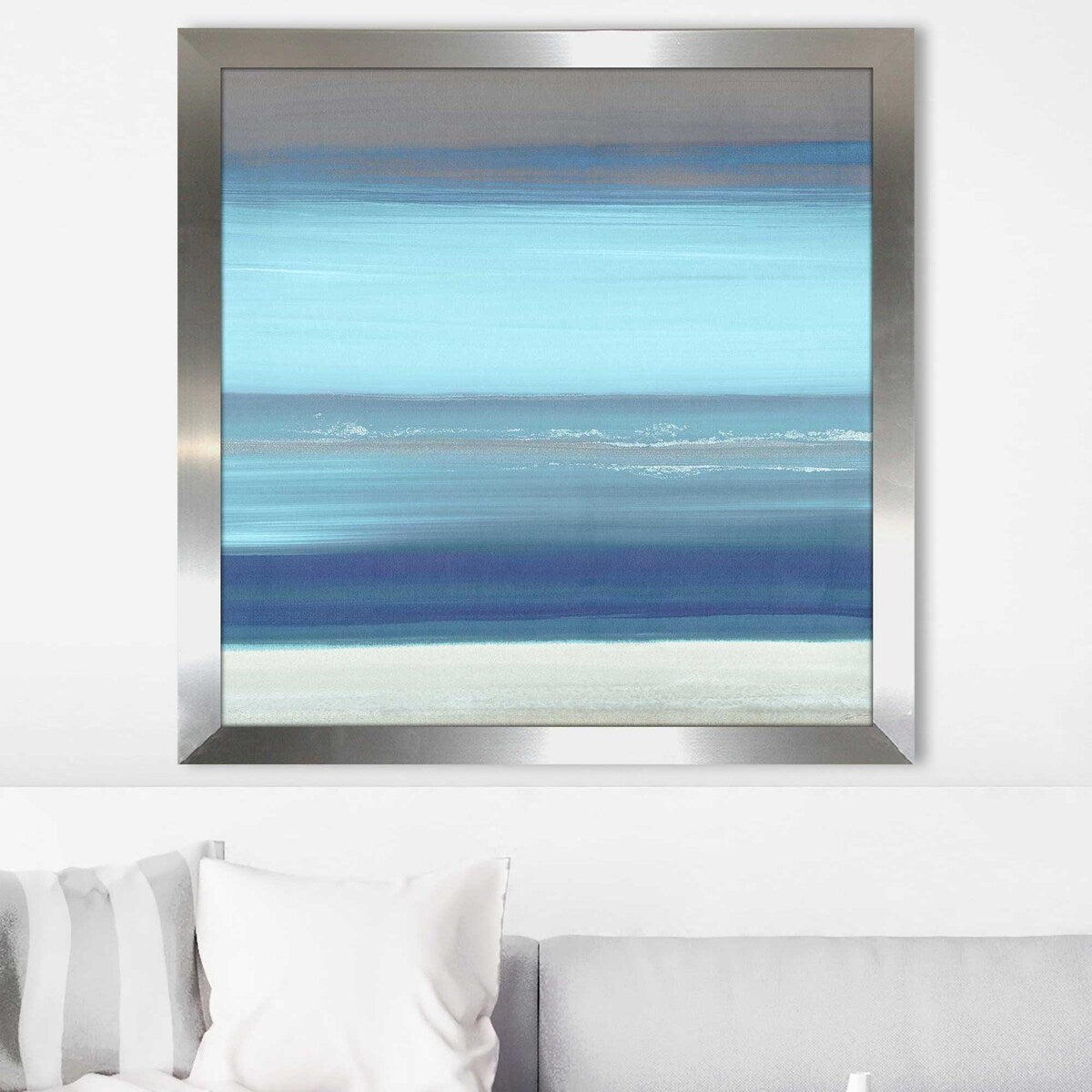 Square by the Sea II - John Butler Acrylic Wall Art Print - Coastal Home Decor for Living Room, Bedroom & Office