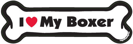 I Love My Boxer Dog Bone Magnet - Cute & Durable Fridge Magnet for Dog Lovers - Perfect for Kitchen, Office & Gifts