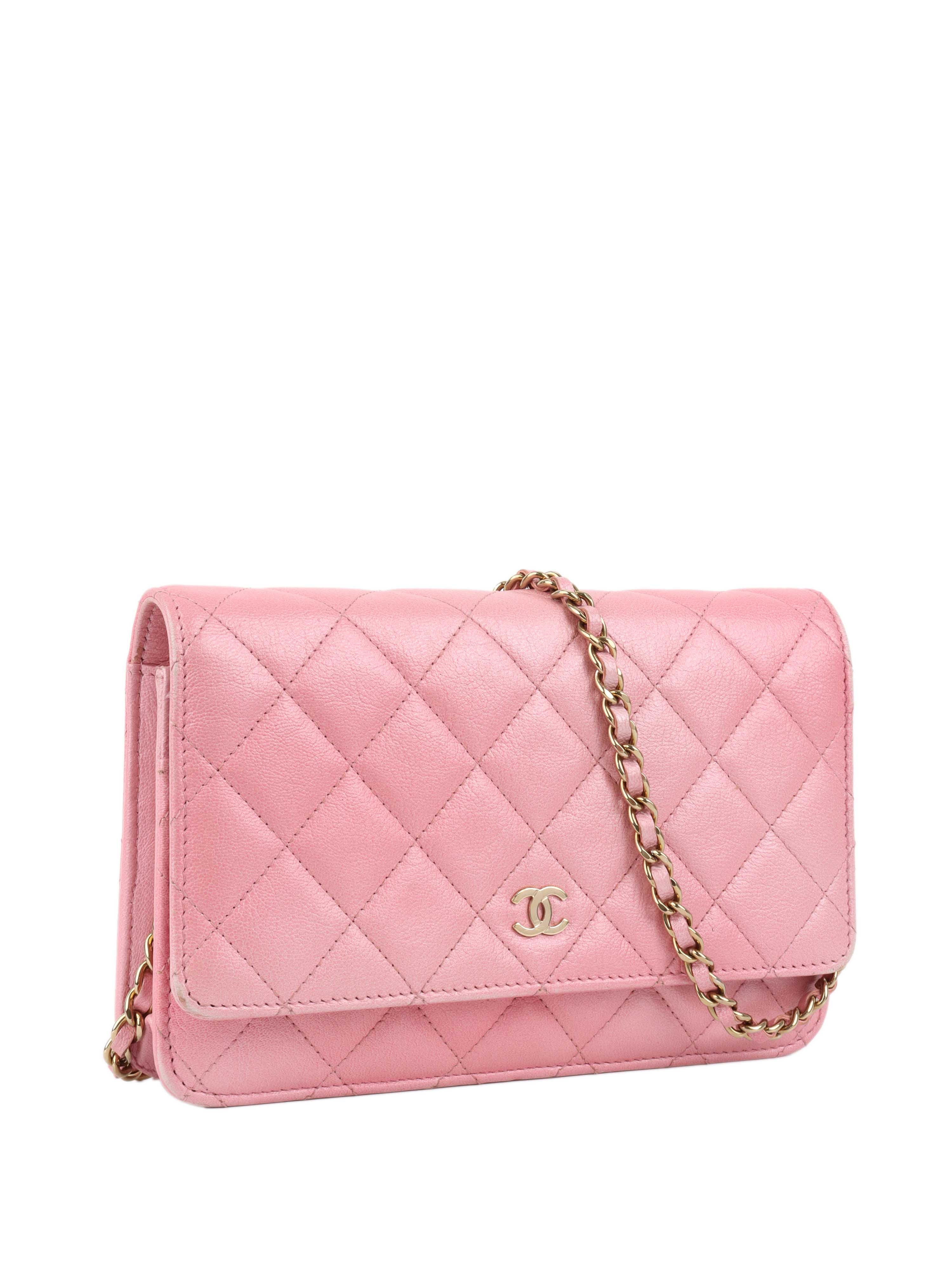 Chanel Light Pink Wallet on Chain - Stylish Crossbody Bag for Women | Perfect for Parties, Dates & Everyday Use