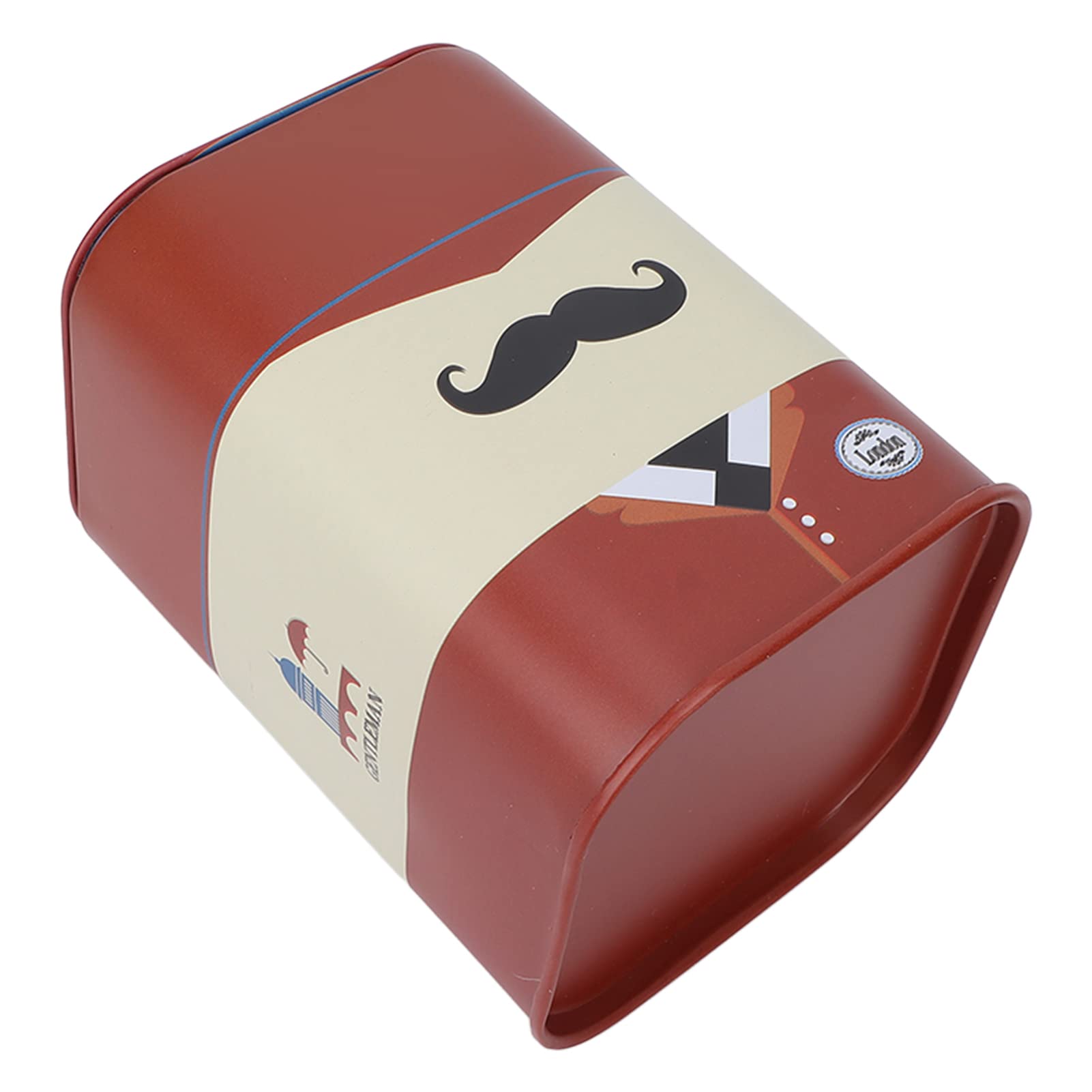 Blade Bank for Safety Razor Storage - Double Safety Blade Disposal Case with Secure Lid | Used Razor Blade Container for Barbershops, Home Shaving & Salon Safety (Red Beard Design)