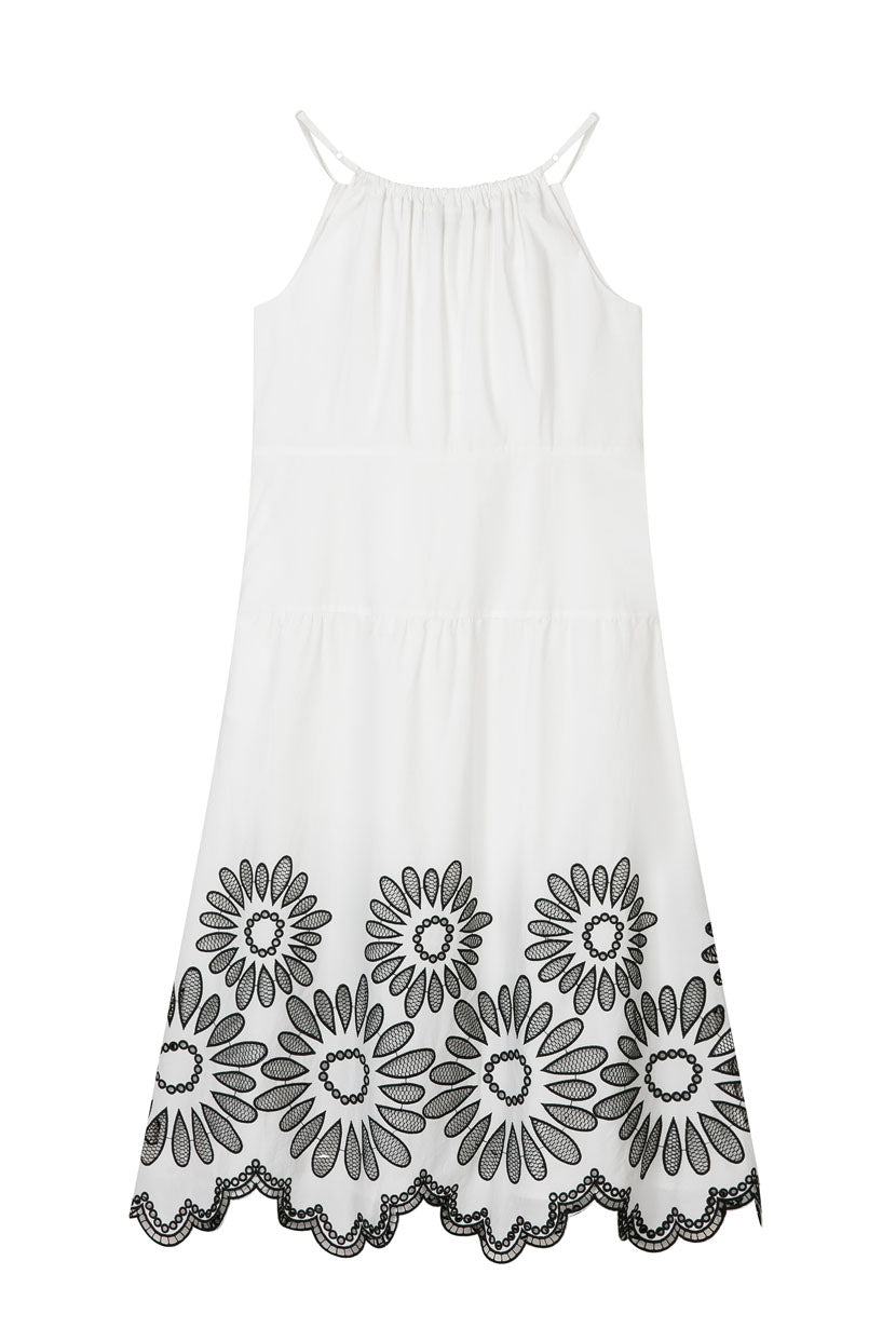 Laarni Women's Maxi Dress with Embroidery - Floral Summer Boho Dress for Beach, Vacation & Casual Wear