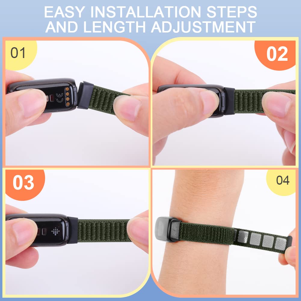 **Adjustable Nylon Replacement Bands for Fitbit Luxe – Breathable Solo Loop Sport Strap for Women & Men – Perfect for Workouts, Running & Daily Wear**