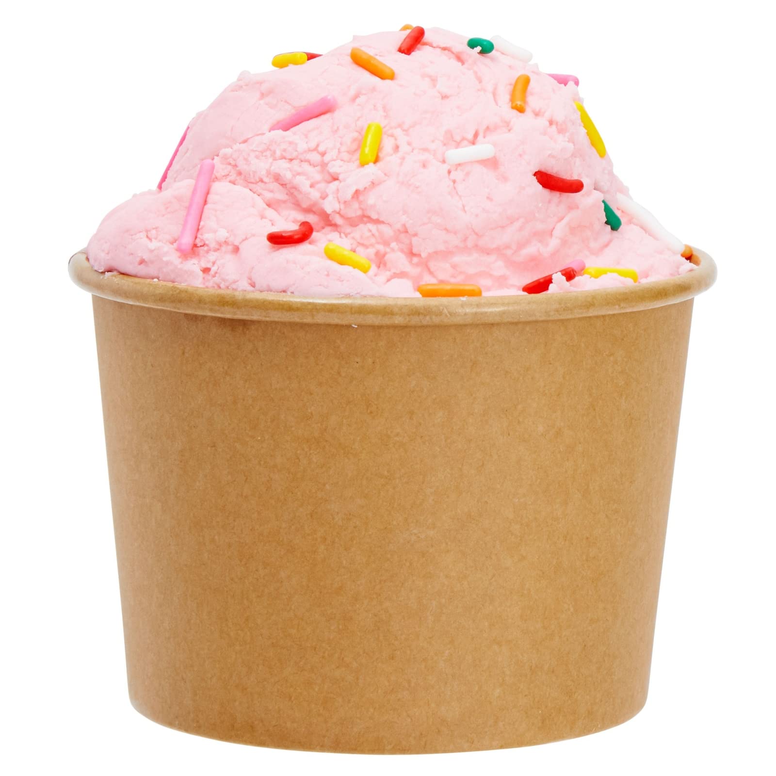 Juvale 100 Pack 8 oz Disposable Paper Ice Cream Cups - Eco-Friendly Dessert Bowls for Sundae Bars, Frozen Yogurt, Ice Cream, Party Serving | Perfect for Birthday Parties, Catering Events & Home Use