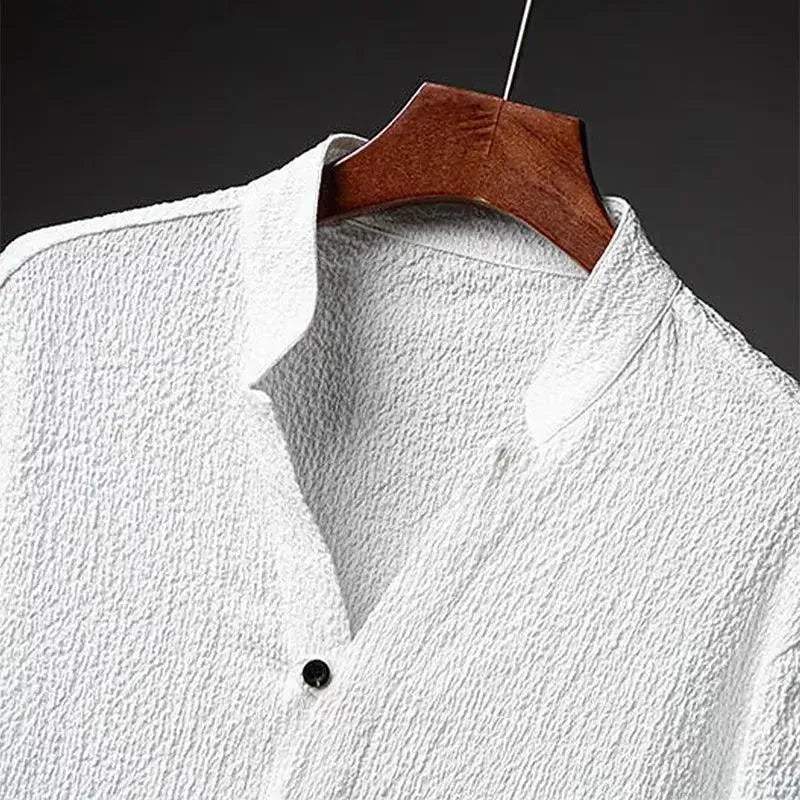 Men's Relaxed Casual Linen Two Piece Set - Comfortable Summer Outfit for Beach, Travel & Lounge Wear