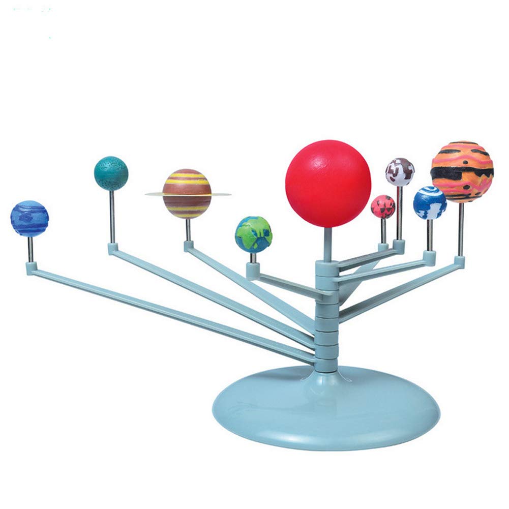 Solar System Model Toy for Kids - Rotatable Astronomy Puzzle with Planets - STEM Educational Science Kit for Preschool Learning | Perfect for Classroom, Homeschool & Space-Themed Birthday Gifts