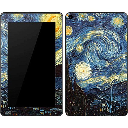 Skinit Decal Tablet Skin for Kindle Fire 7-inch (2015 Model) - Van Gogh Starry Night Design | Protective Cover for Reading, Travel & Daily Use