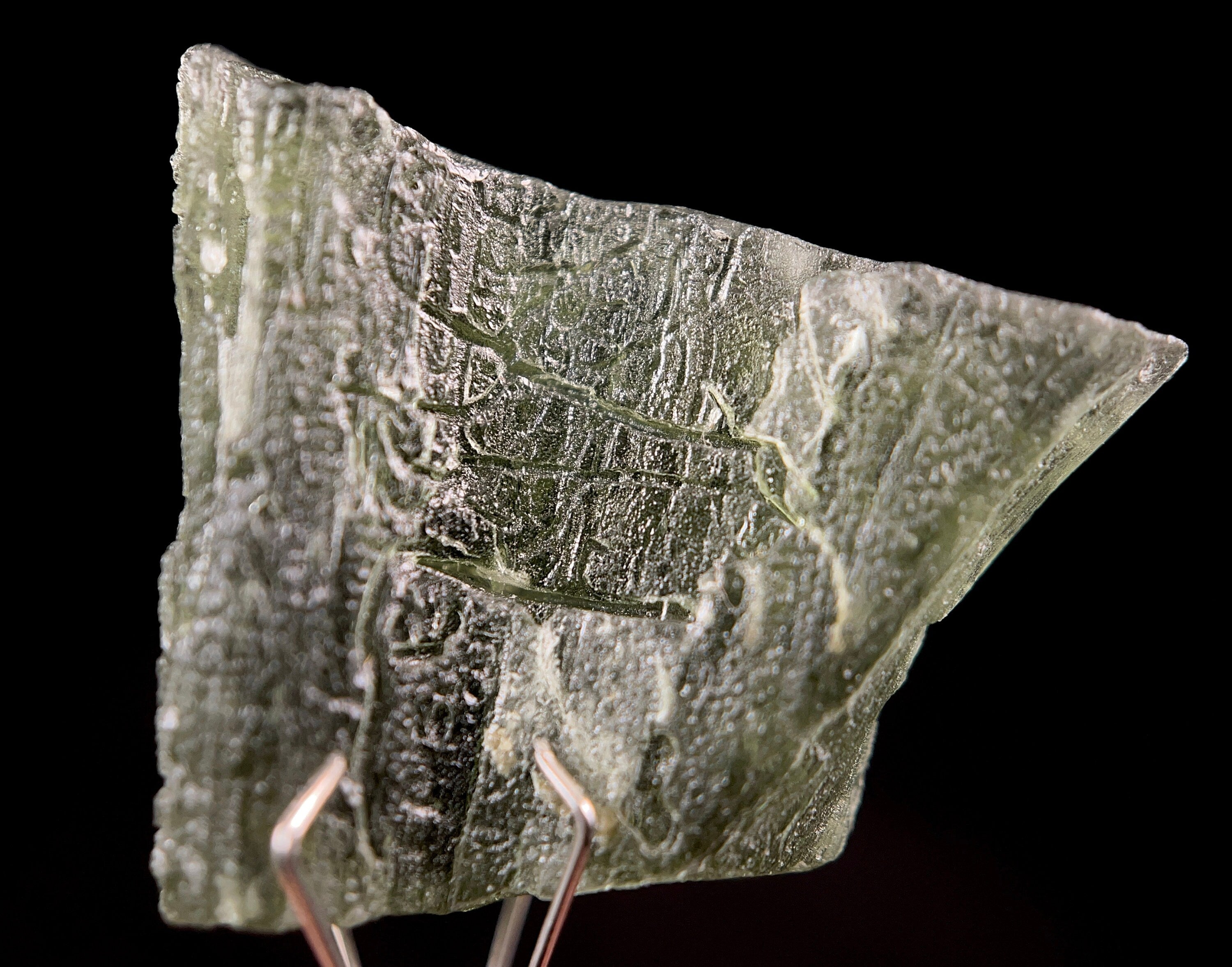 4.6g Authentic Moldavite Crystal - Natural Raw Moldavite Tektite Stone for Jewelry Making, Meditation & Energy Healing (Item #51484)