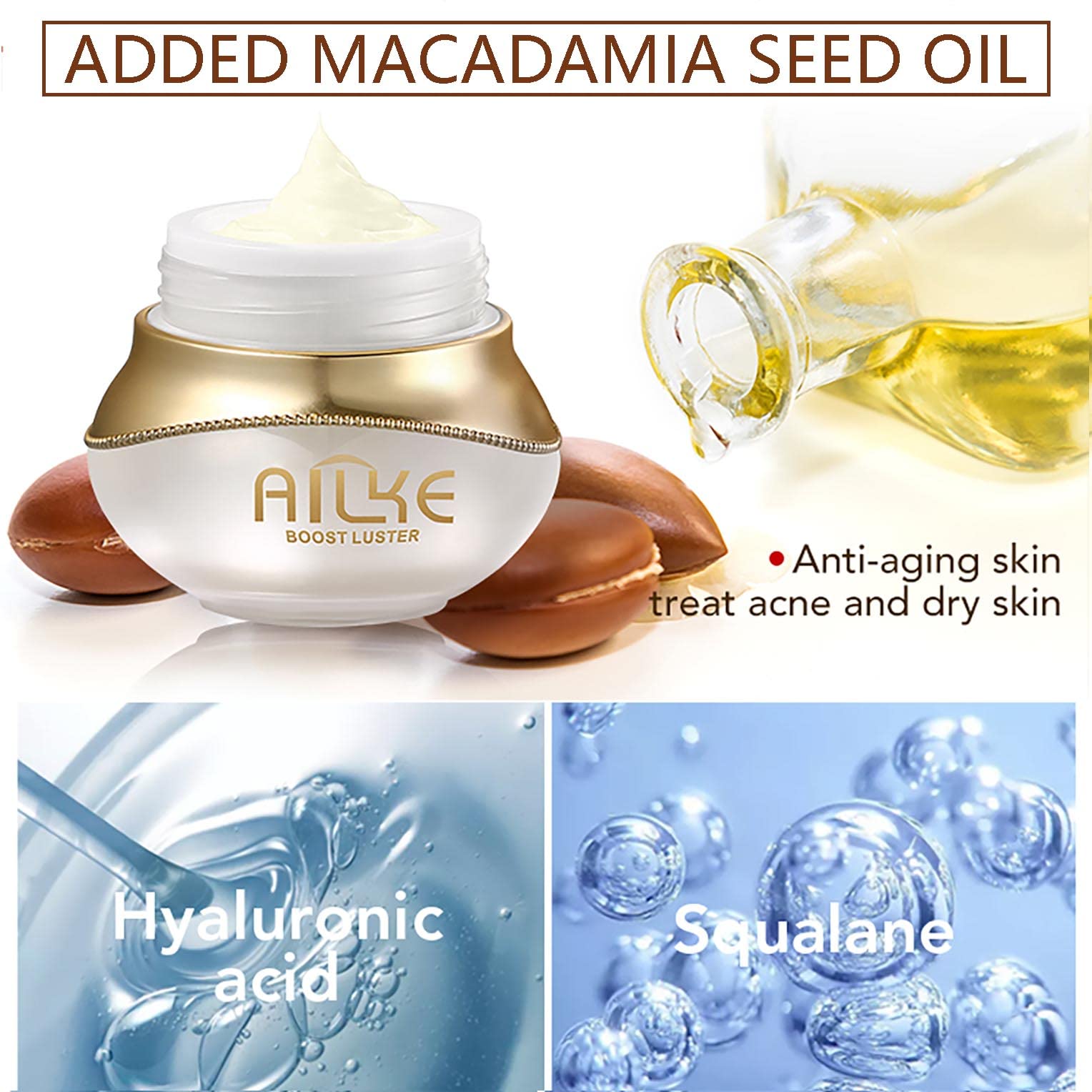 Brightening & Anti-Aging Face Cream with Hyaluronic Acid - Whitening, Freckle Removal, Wrinkle Reduction & Dark Spot Treatment - Non-Greasy Day & Night Moisturizer (20ml x 2) for Glowing Skin at Home or Travel
