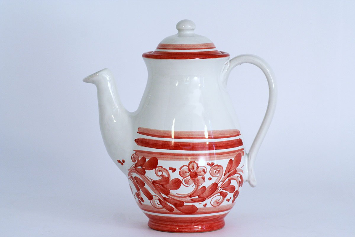 Premium Caltagirone Ceramic Coffee Maker - Handcrafted Italian Espresso & Drip Coffee Pot for Home, Office & Gifts | Perfect for Coffee Lovers & Italian Decor