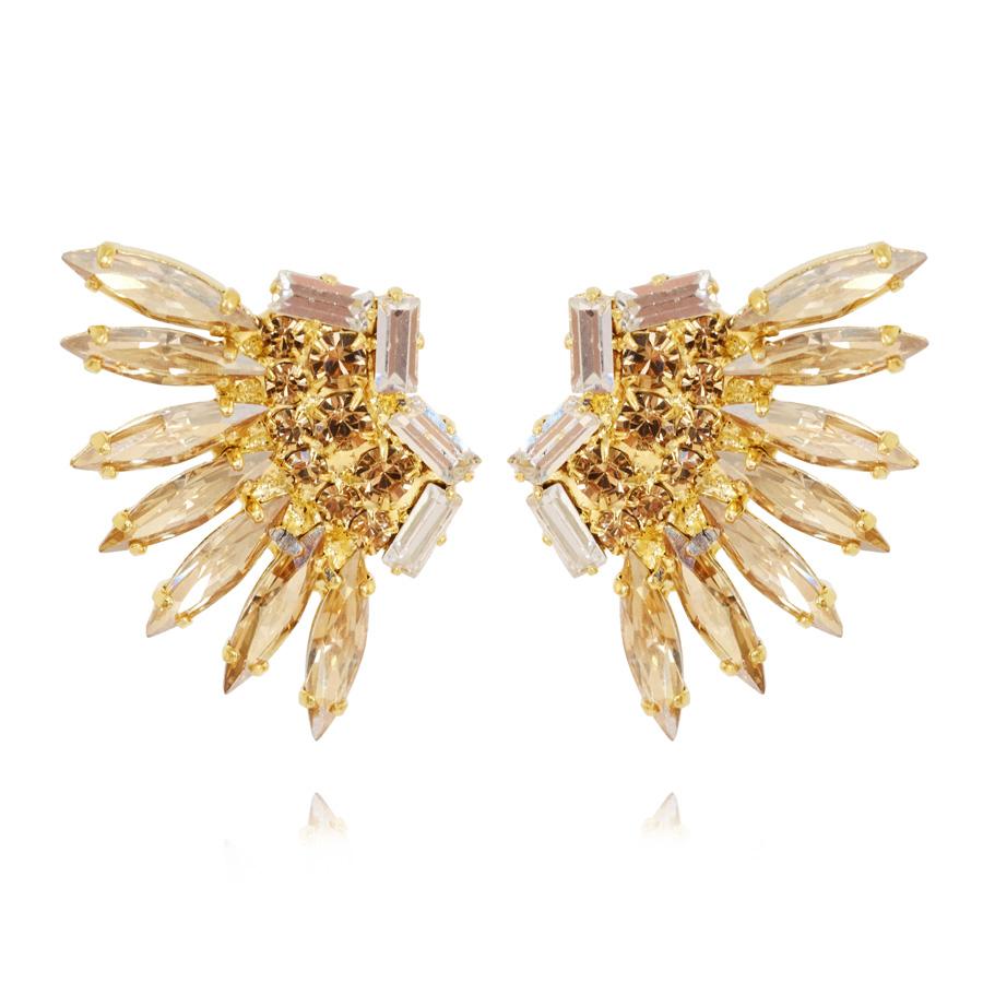 Golden Feather Earcuffs - Elegant Boho Ear Cuffs for Women - Perfect for Parties, Weddings & Festivals