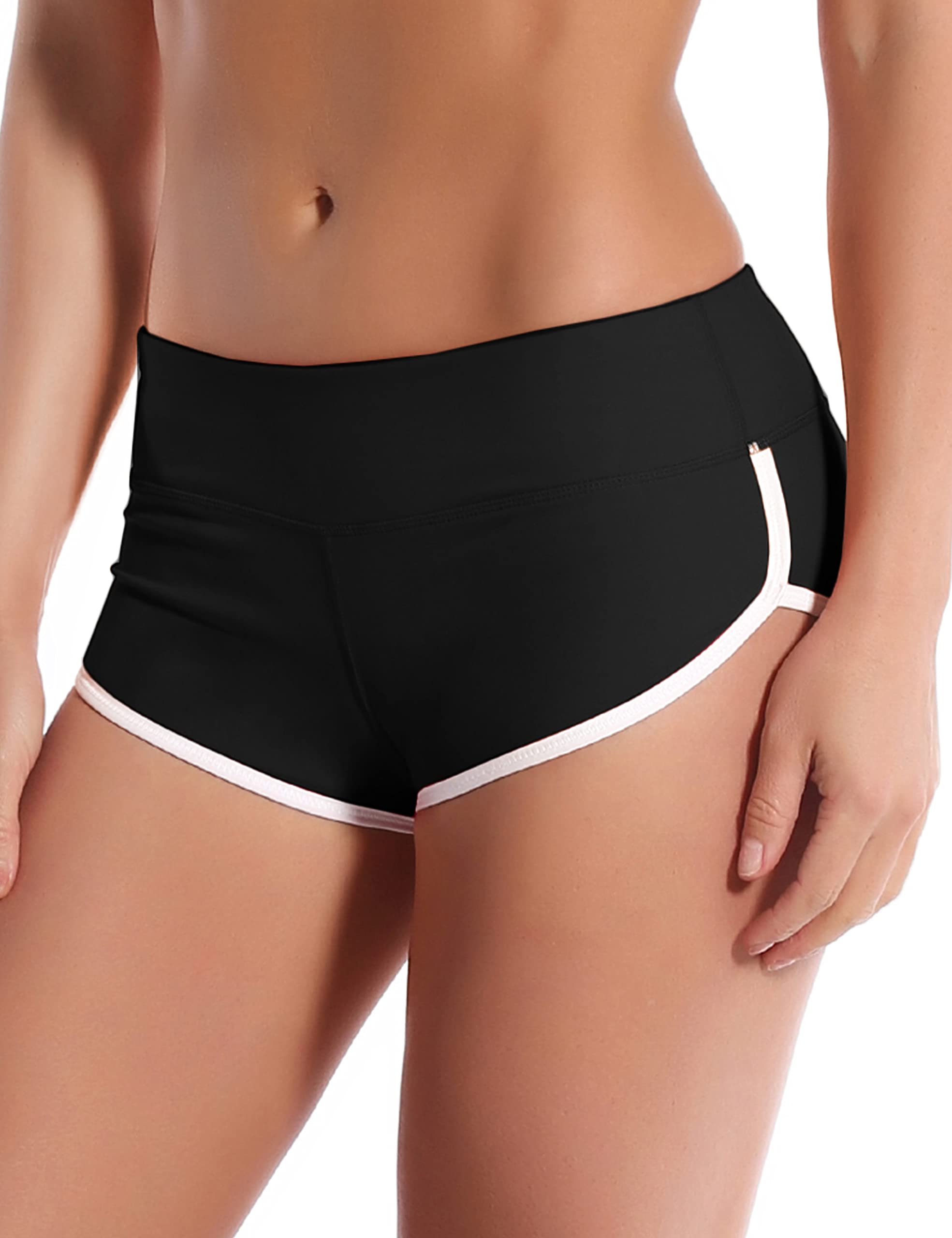 BUBBLELIME Women's Yoga Shorts - High Waisted Tummy Control Workout Shorts for Running, Fitness & Activewear | Moisture Wicking, UPF 30+ | Sizes XS-XXL | Perfect for Yoga, Gym & Outdoor Activities