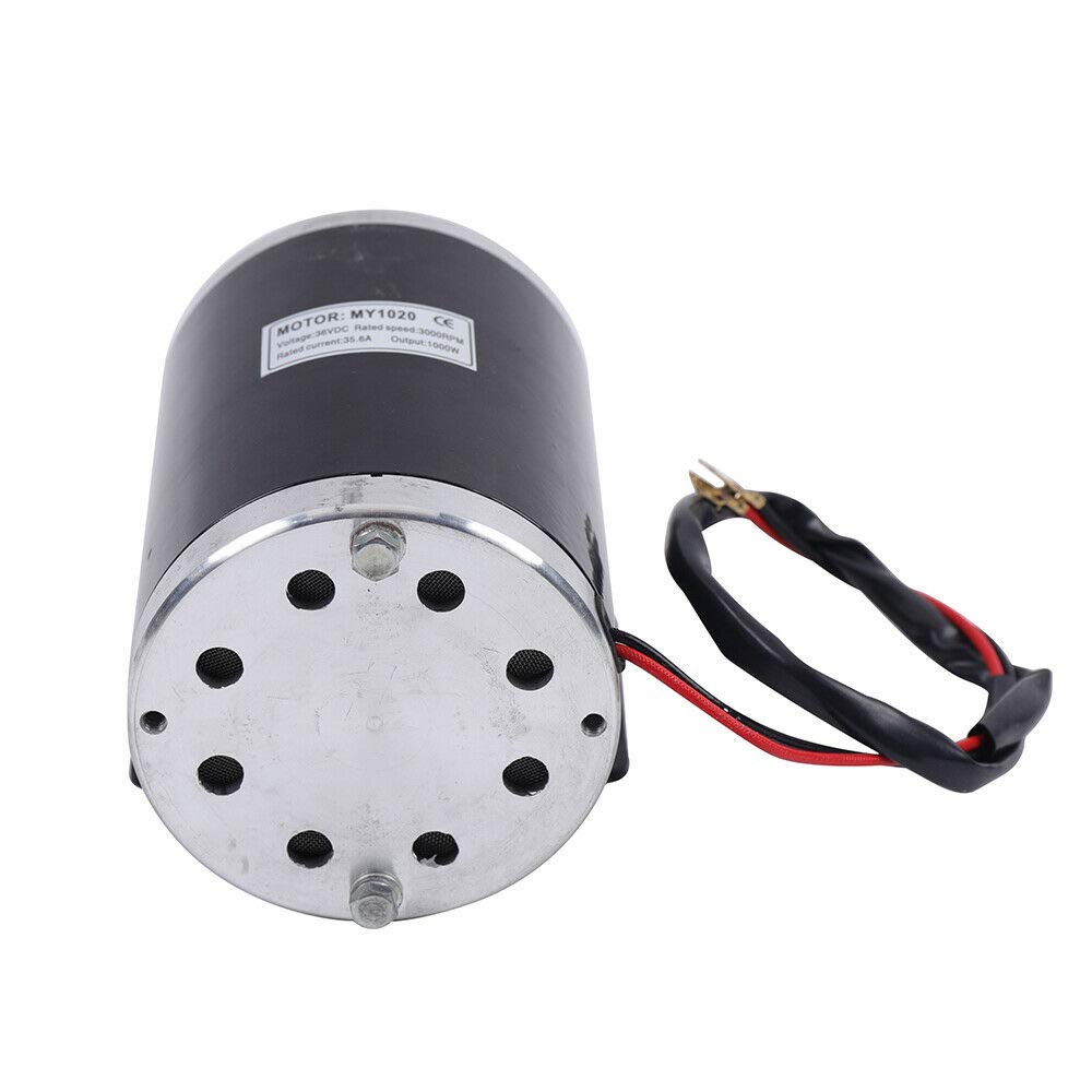 36V 1000W MY1020 Brushed DC Electric Motor - High Power 3000 RPM for Electric Scooters, Go Karts & E-Bikes | Perfect for DIY Electric Vehicle Upgrades & Replacement Parts