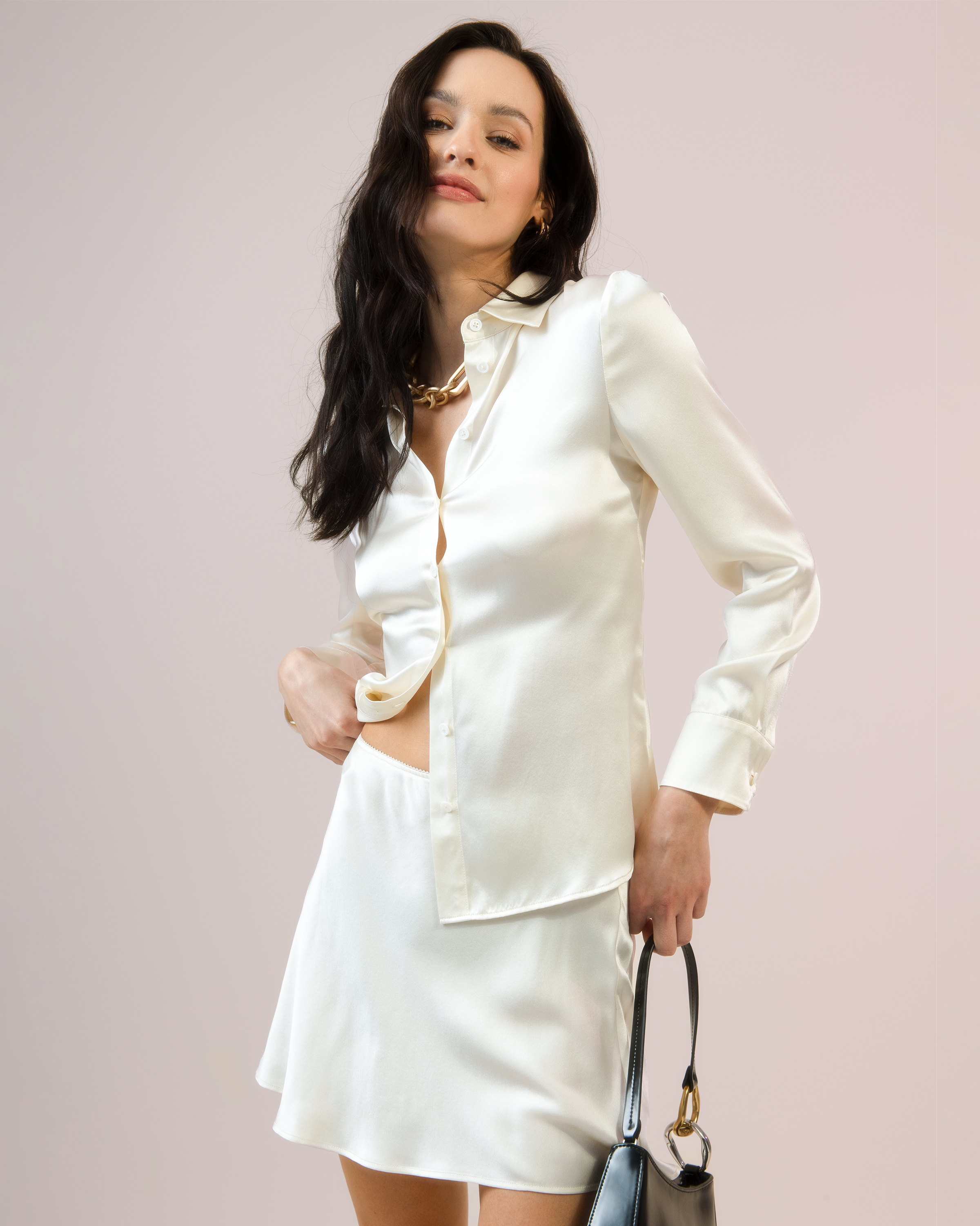 Eliana Top K24Wtpc0750G Ivory Women's Fashion Blouse - Perfect for Office Wear, Parties & Casual Outings