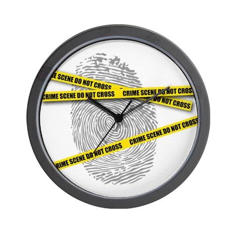 Crime Scene Novelty 10-Inch Wall Clock - Perfect for Living Room, Kitchen, or Office Decor | Unique Gift for Mystery Lovers & Crime Show Fans