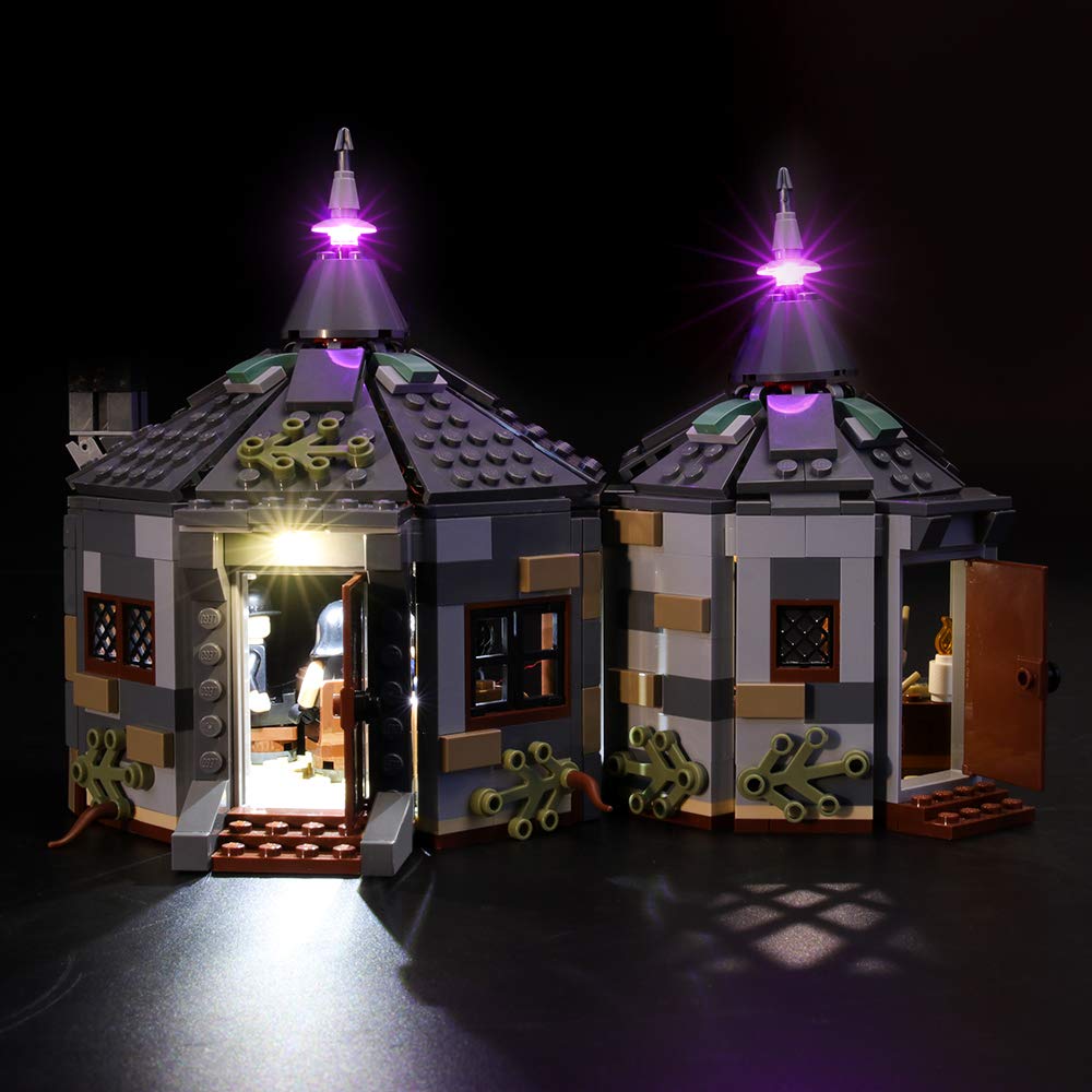 BRIKSMAX LED Lighting Kit for Harry Potter Hagrid's Hut Buckbeak Rescue - Compatible with Lego Building Bricks Model 75947 (Lego Set Not Included) - Perfect for DIY Lego Display, Home Decoration & Gift Giving