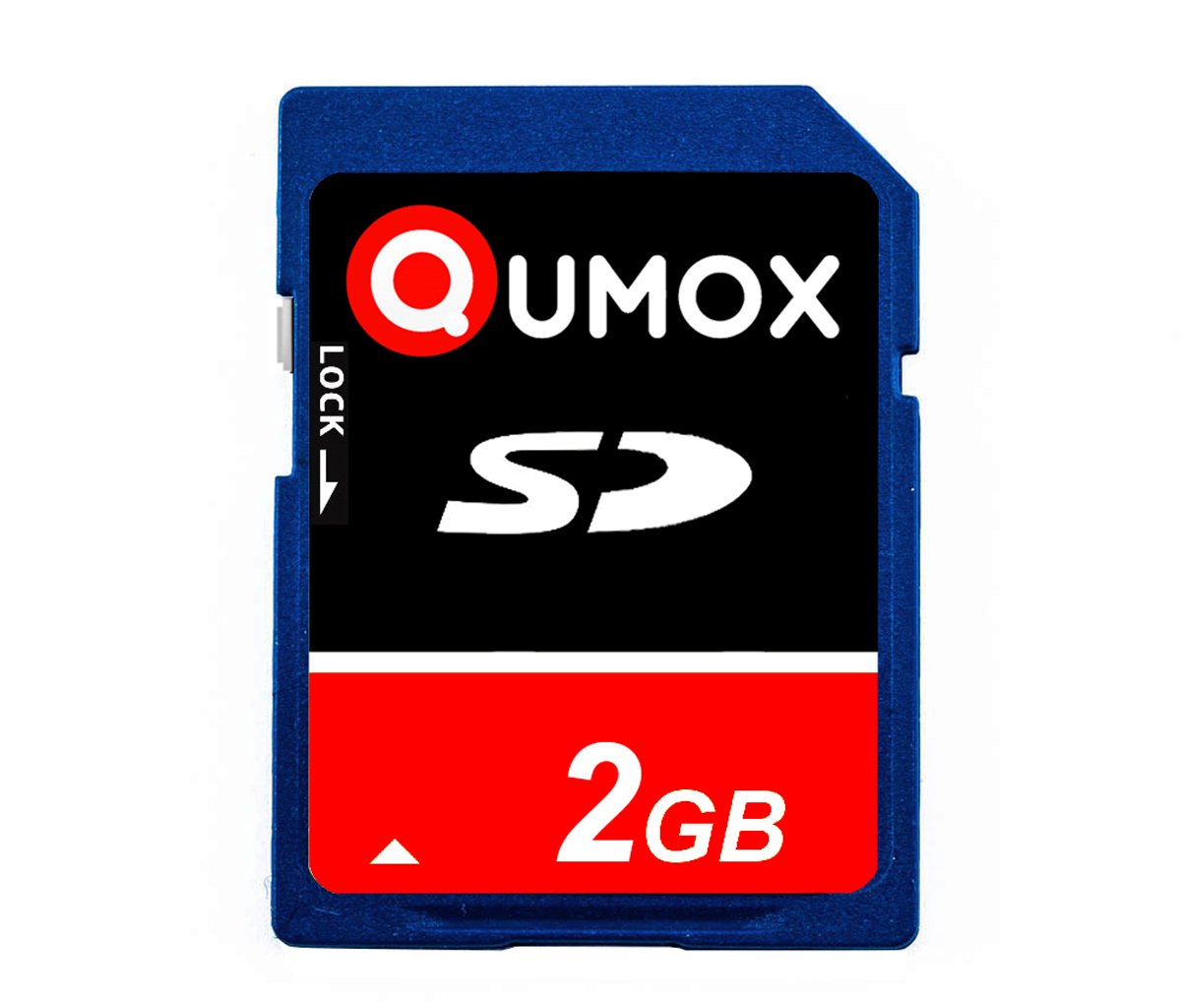 QUMOX 2GB SD Secure Digital Flash Memory Card - 2048MB High-Speed Storage for Phone, Camera, Digital Devices | Perfect for Photos, Videos, Music & File Storage