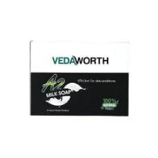 VEDAWORTH A2 Milk Soap for Face & Body - Natural Moisturizing & Nourishing Bar Soap with Goat Milk - Gentle Cleansing for Dry, Sensitive Skin - Perfect for Daily Skincare & Bath Routine