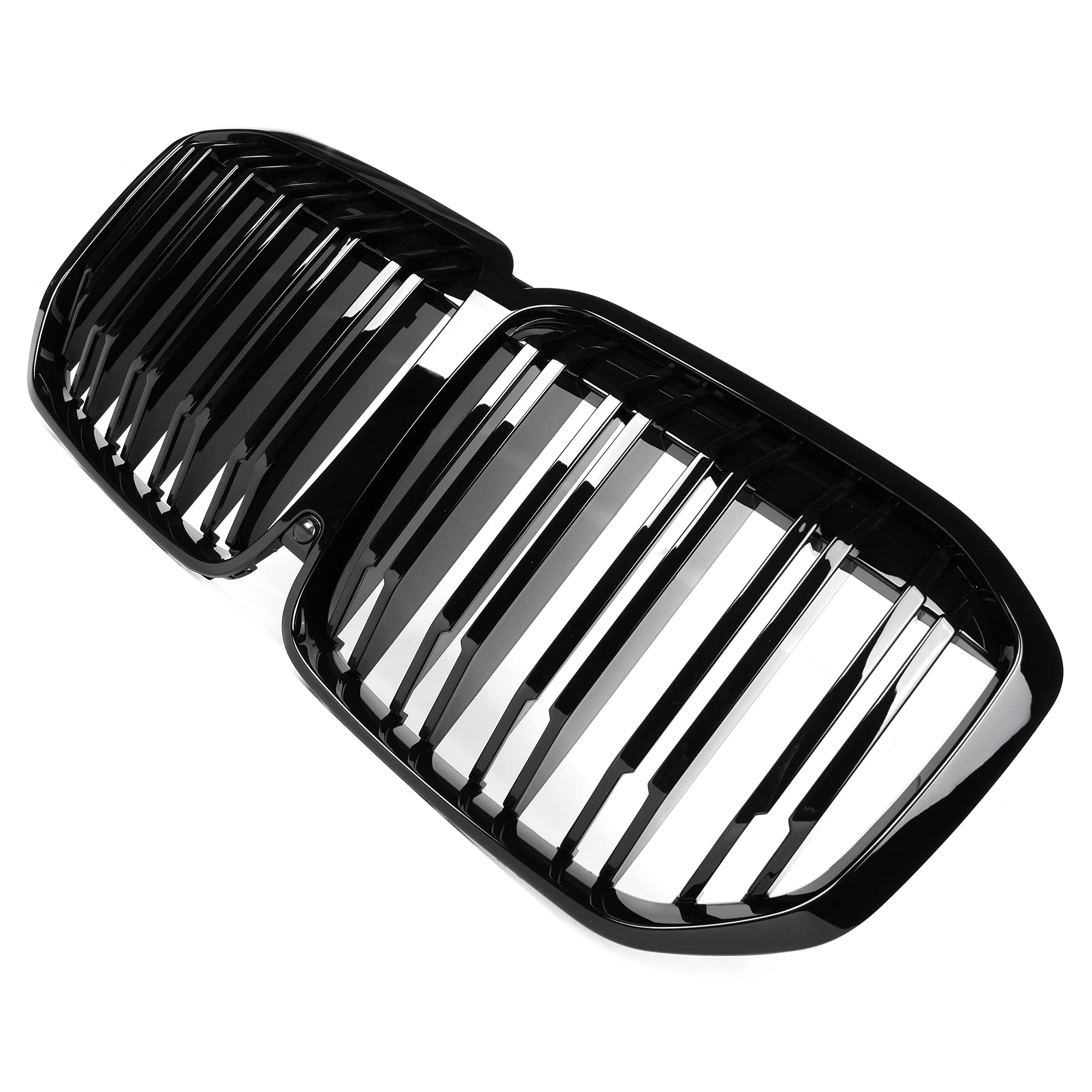 BMW X7 G07 Front Kidney Grille Replacement - Gloss Black Double Slat Grilles for 2019-2021 Models | Perfect Upgrade for Luxury SUV Styling & Car Customization