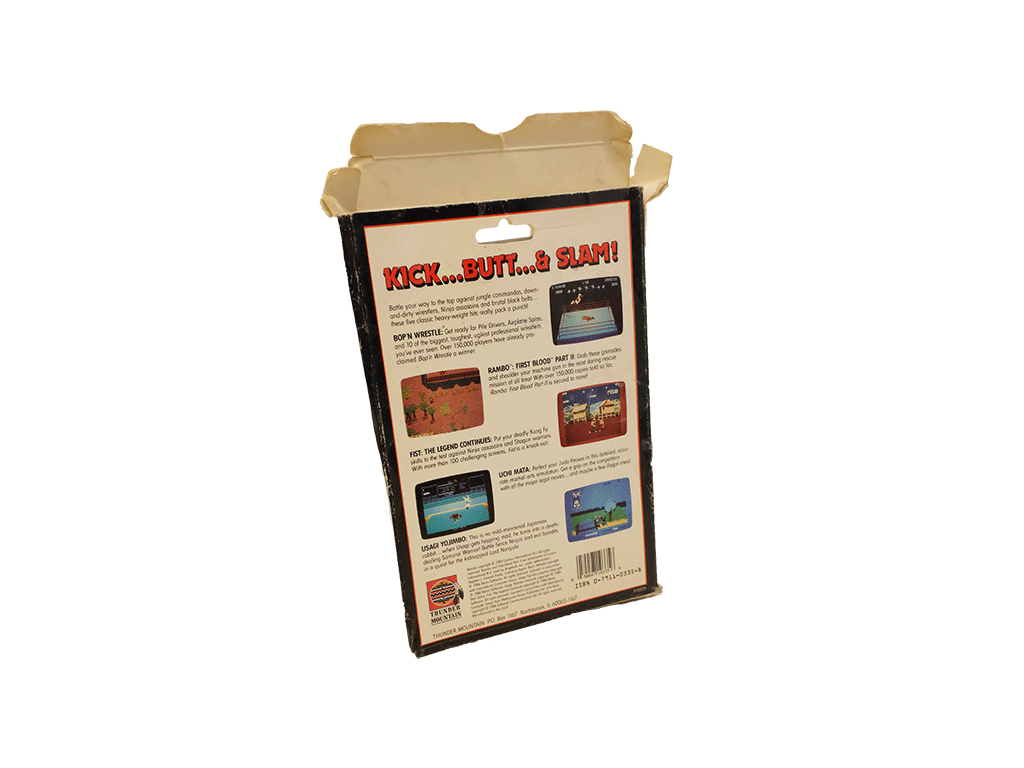 Kick Butt and Slam Video Game Software for Commodore 64/128 - Complete with Original Box & Instructions - Retro Gaming Collectible for Classic Computer Enthusiasts