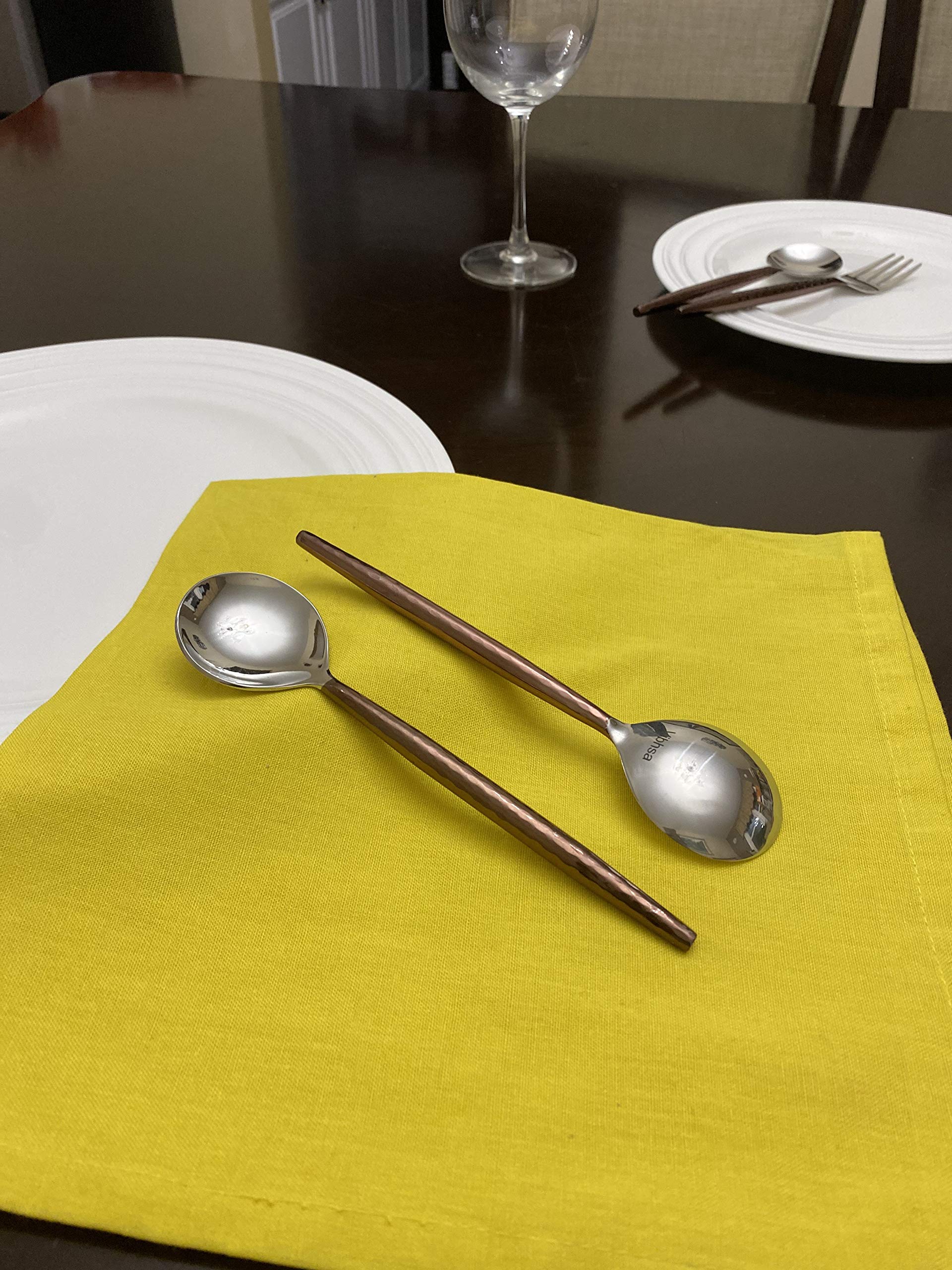 Premium 6-Piece Stainless Steel Soup Spoon Set - Durable & Elegant Dining Utensils for Home, Restaurant, or Gift Use - Perfect for Soups, Stews, Cereals & Desserts
