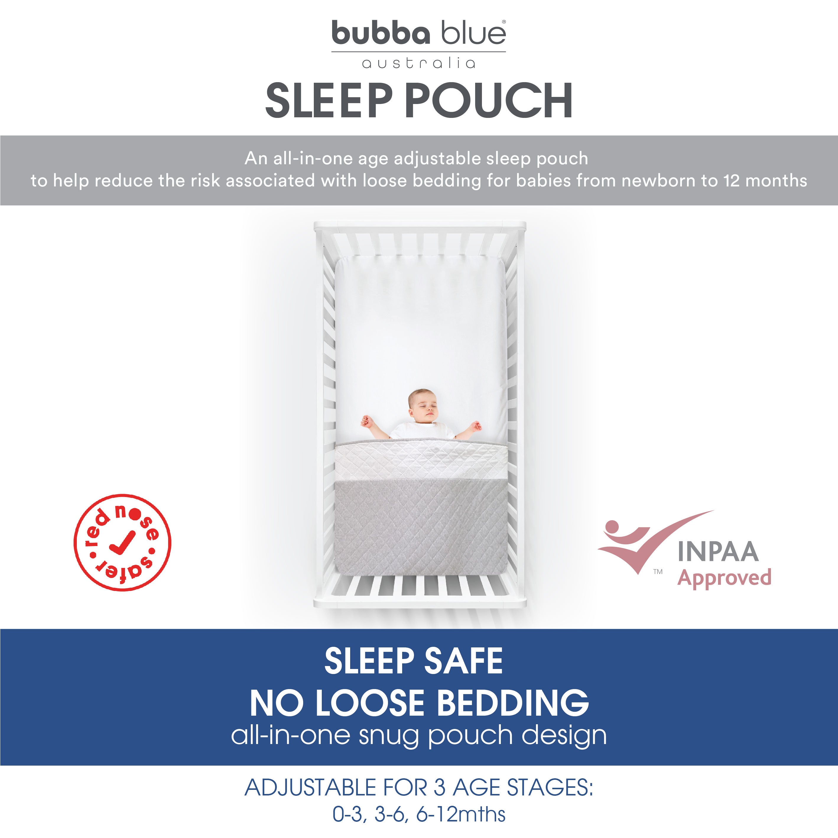 Nordic 2.5 TOG Sleep Sack for Baby - Standard Cot Size - Soft Rose Pink - Warm Infant Sleeping Bag for Nursery, Daycare & Travel