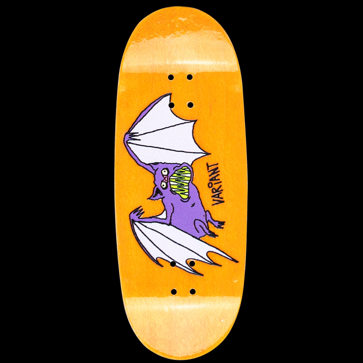Variant Fingerboard Deck - Fakie Vanilla Orange | Professional Mini Skateboard for Tricks & Stunts | Perfect for Skateboard Enthusiasts & Collectors | Indoor & Outdoor Use
