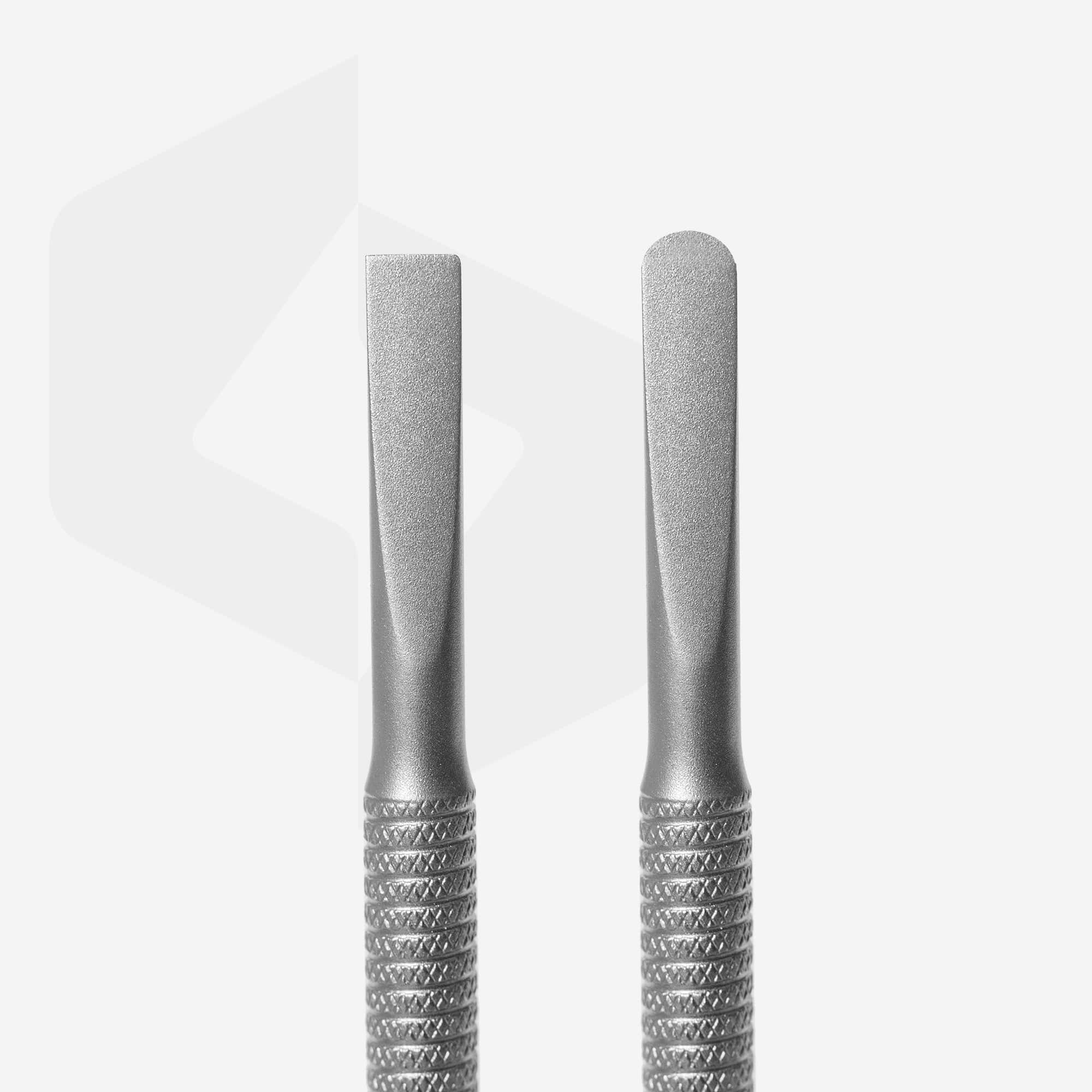 Staleks SMART 70 TYPE 1 Professional Cuticle Pusher - Stainless Steel Nail Tool with Rectangular & Rounded Tips for Manicure & Pedicure - Perfect for Salon & Home Nail Care