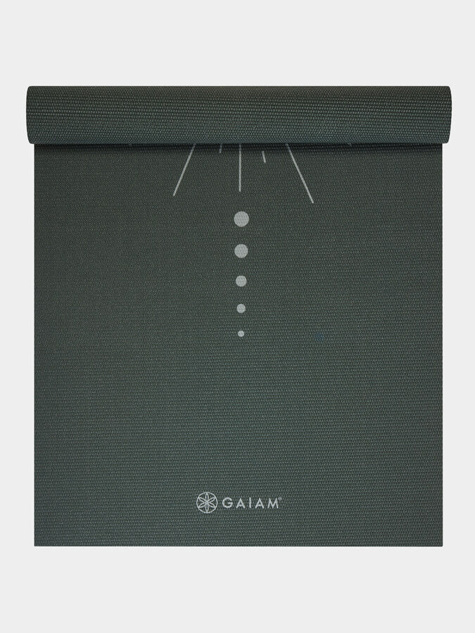Gaiam Deep Green Vision Yoga Mat 5mm - Non-Slip Eco-Friendly Exercise Mat for Yoga, Pilates & Home Workouts - Perfect for Studio, Gym & Indoor Fitness