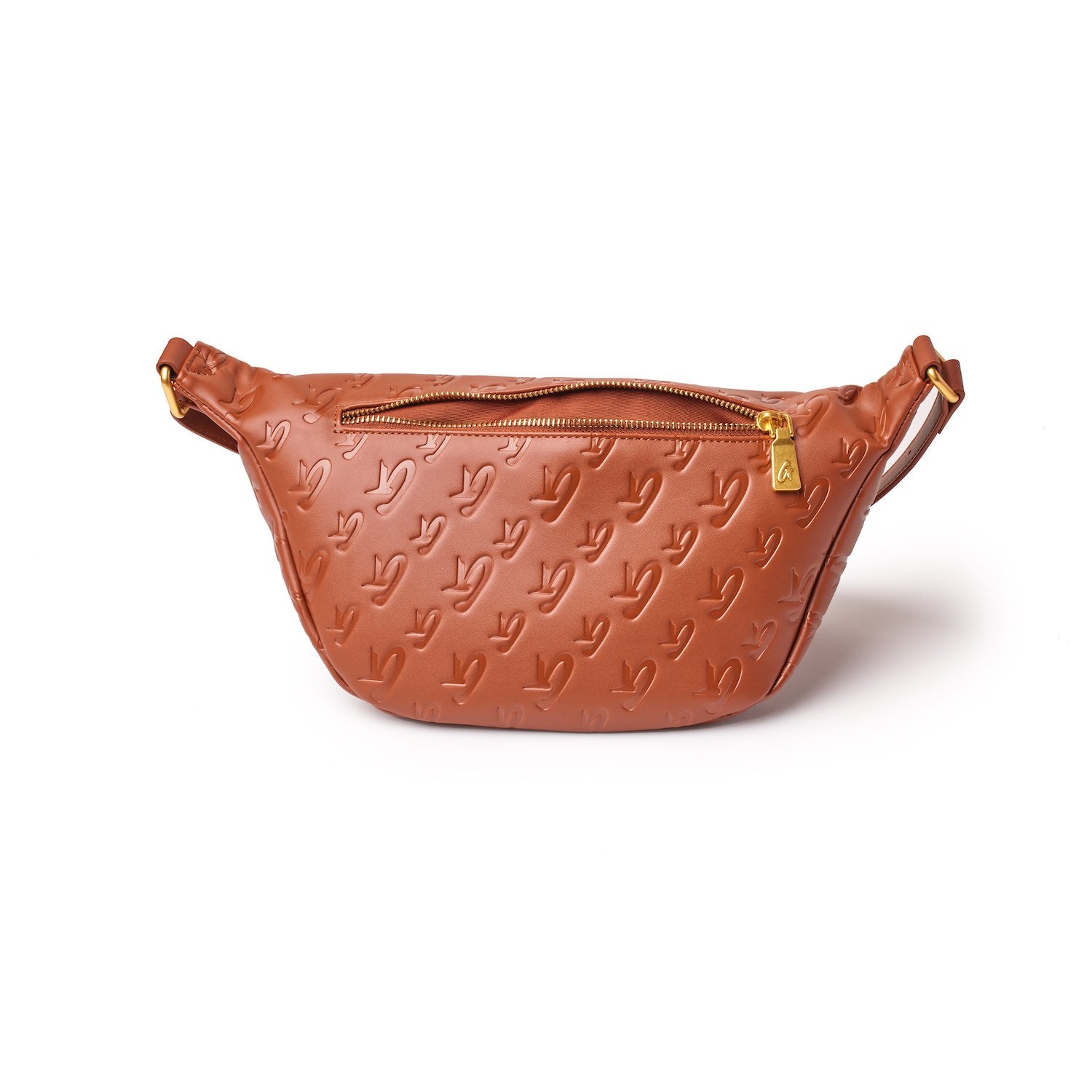 MONOGRAM FANNY PACK BROWN - Stylish Waist Bag for Women & Men - Perfect for Travel, Hiking, and Everyday Use