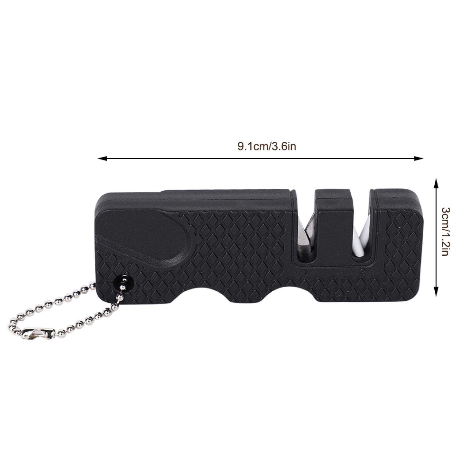 Premium Portable Knife Sharpener - Stainless Steel Kitchen Tool for Home & Camping | Compact Mini Sharpener for Outdoor, Hunting & Survival Gear | Perfect for Chefs, Campers & DIY Enthusiasts