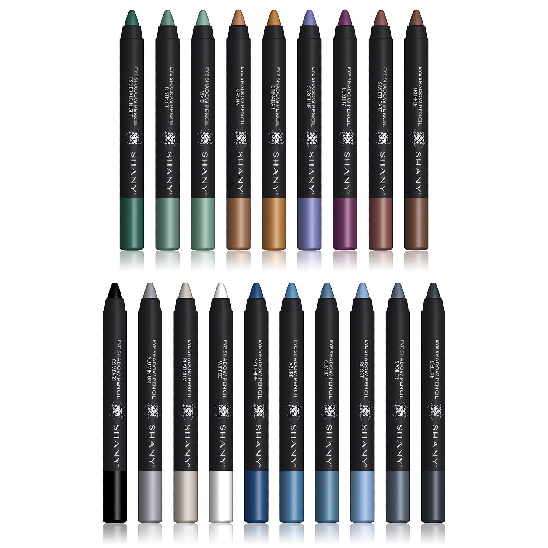SHANY Chunky Eyeshadow Eye Pencil - Long Lasting Waterproof Eyeliner for Smokey & Bold Eye Makeup | Perfect for Party, Night Out & Special Occasions