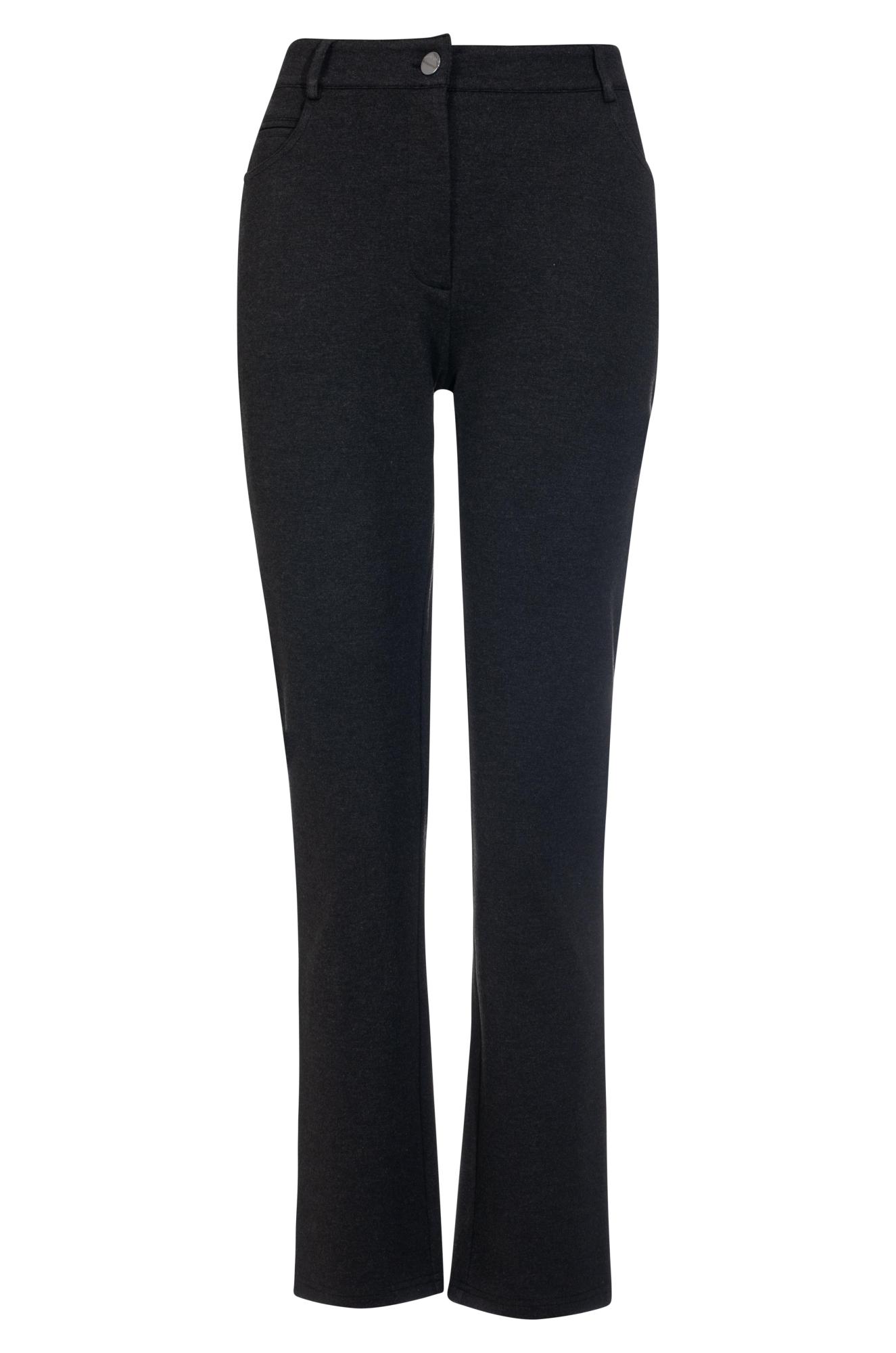 Straight Leg Ponte Short Pants for Women - Charcoal Marle Color | Comfortable Stretch Fabric | Perfect for Summer, Casual Wear & Office Outfits | Style 7807ZZ
