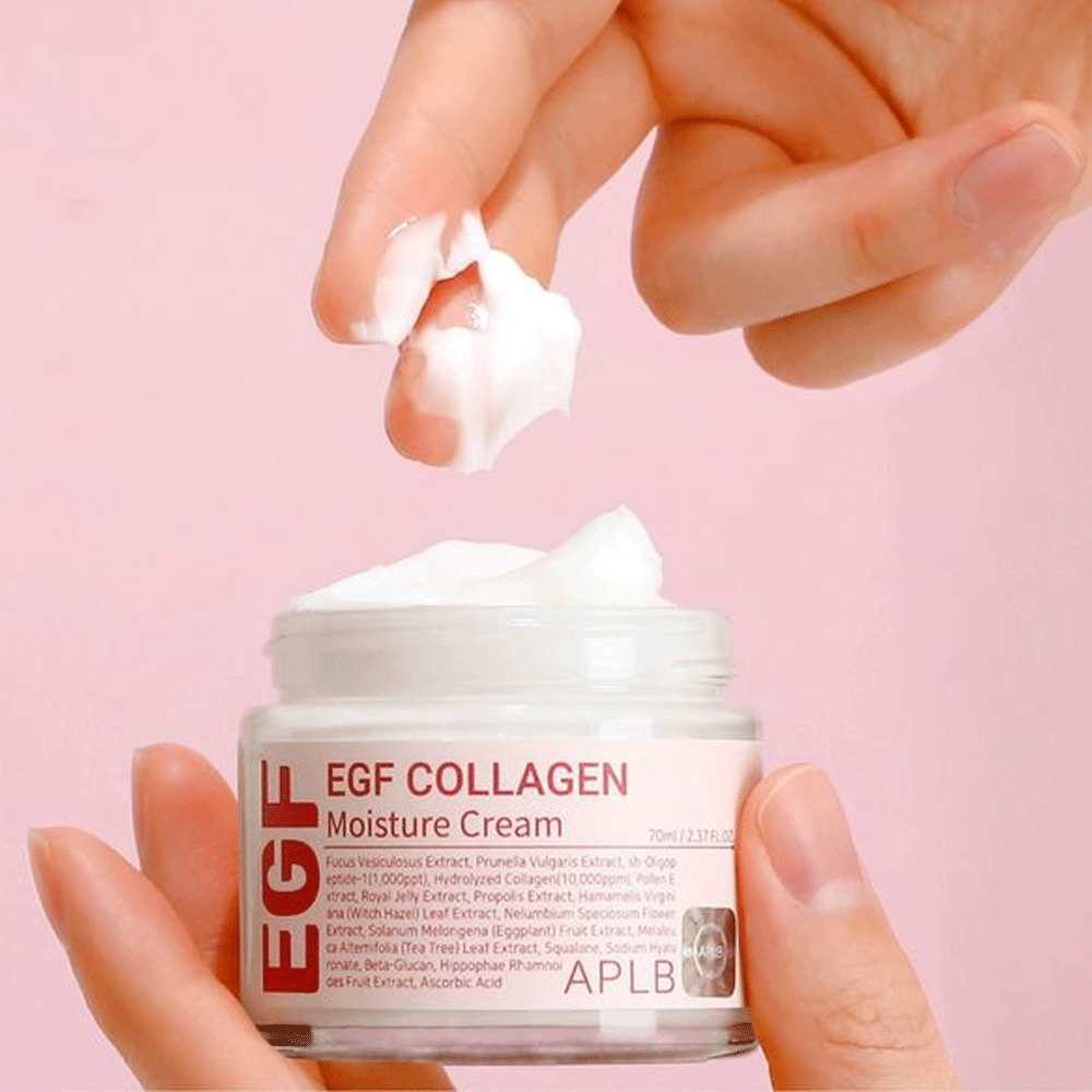 APLB EGF Collagen Moisture Cream 70ml - Anti-Aging Face Moisturizer for Dry Skin with Hyaluronic Acid | Hydrating & Firming Night Cream for Women & Men | Perfect for Daily Skincare Routine & Nighttime Use